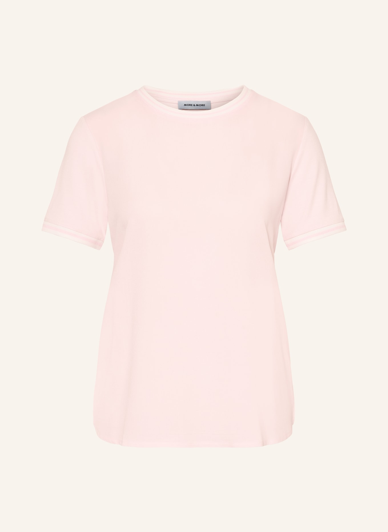 MORE & MORE T-Shirt: ROSA / WEISS