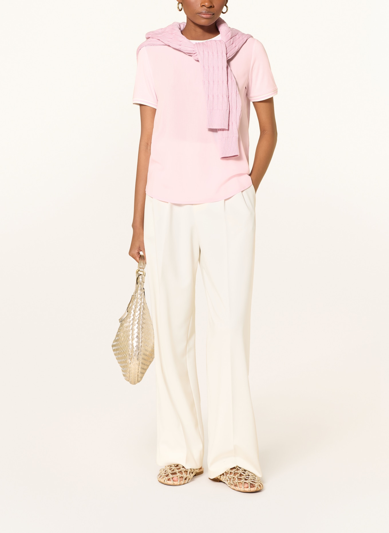 MORE & MORE T-Shirt: ROSA / WEISS