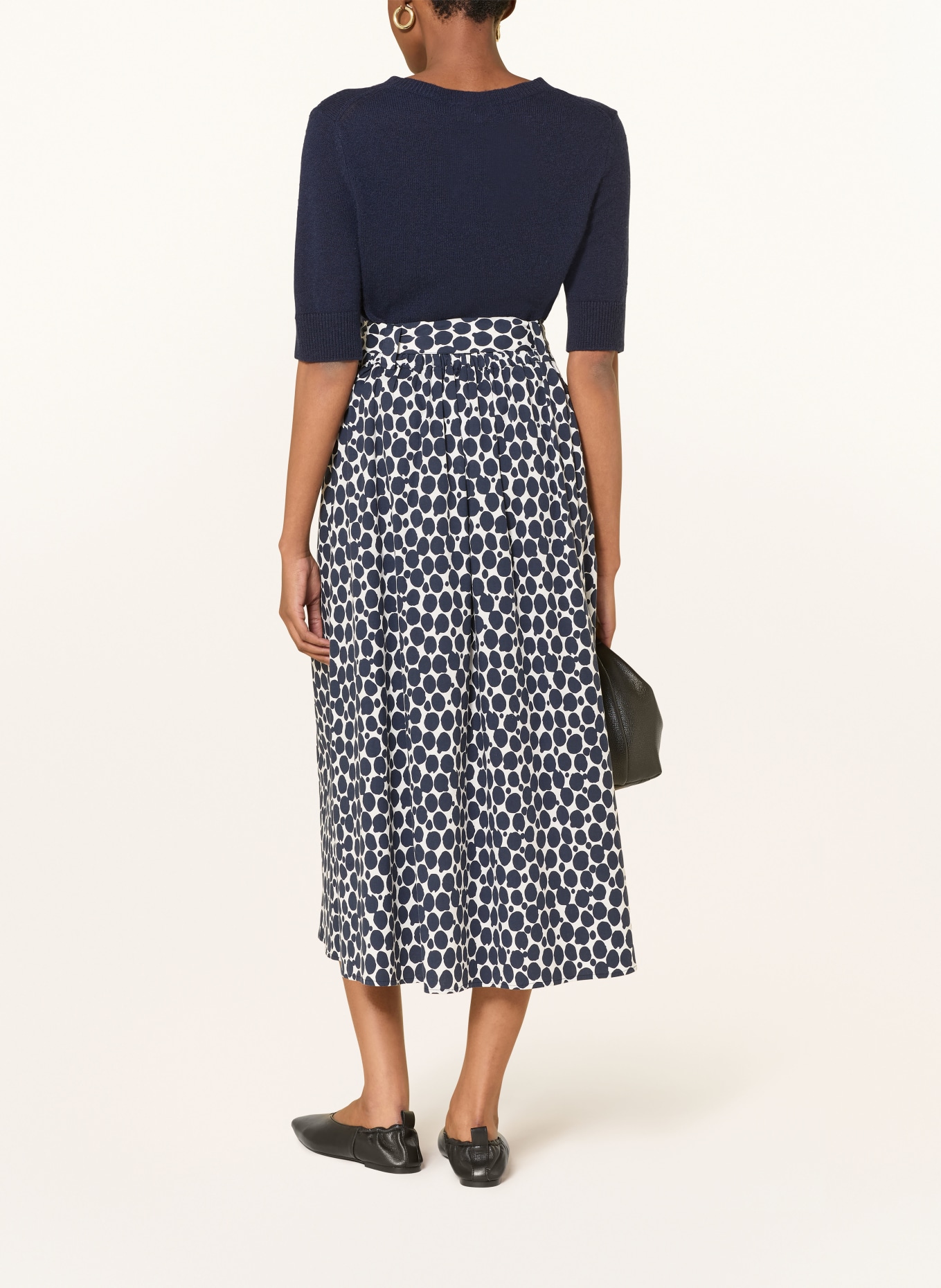 MORE & MORE spódnica plisowana: GRANATOWY / BIAŁY