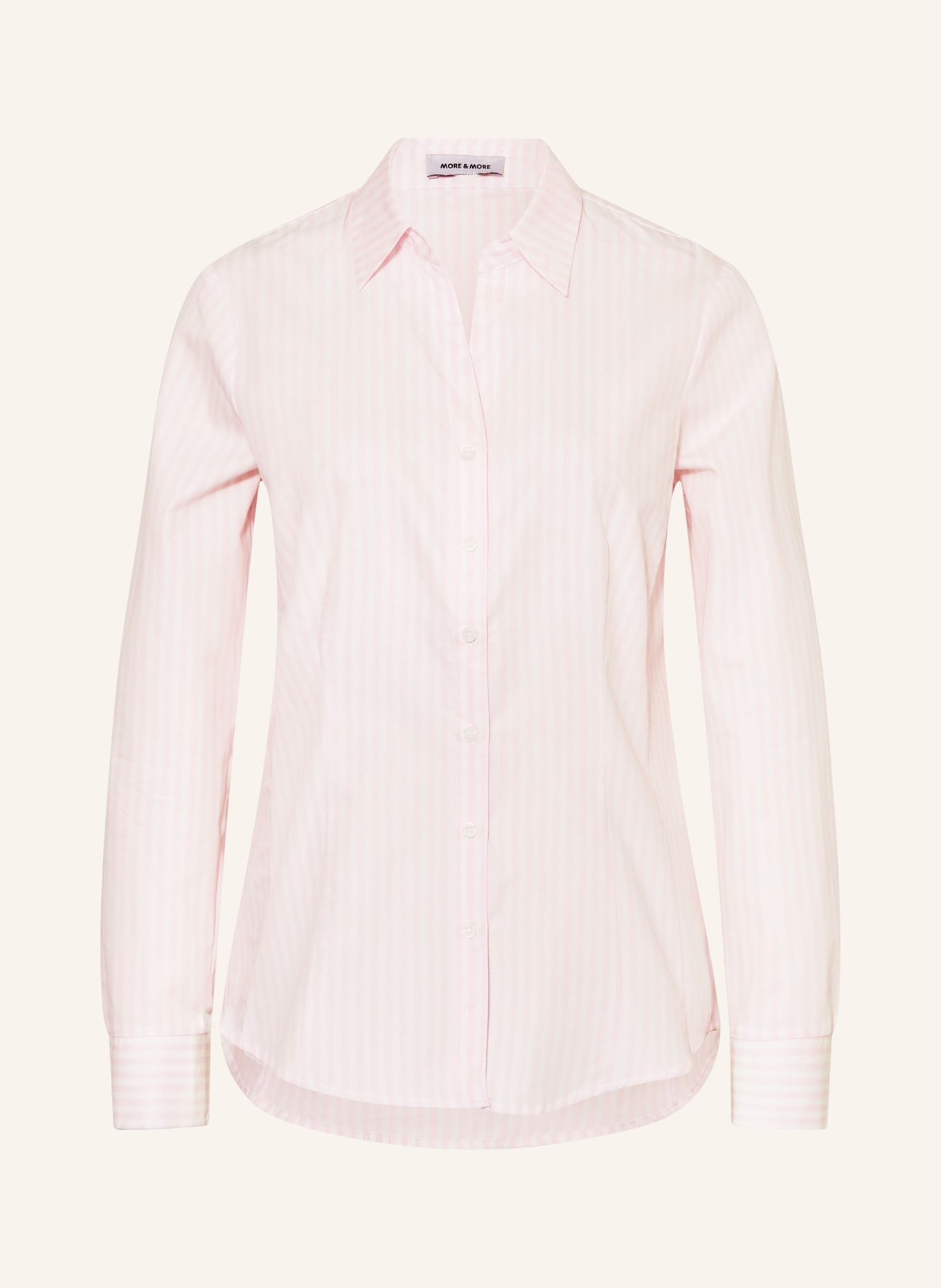 MORE & MORE Hemdbluse: HELLROSA / WEISS