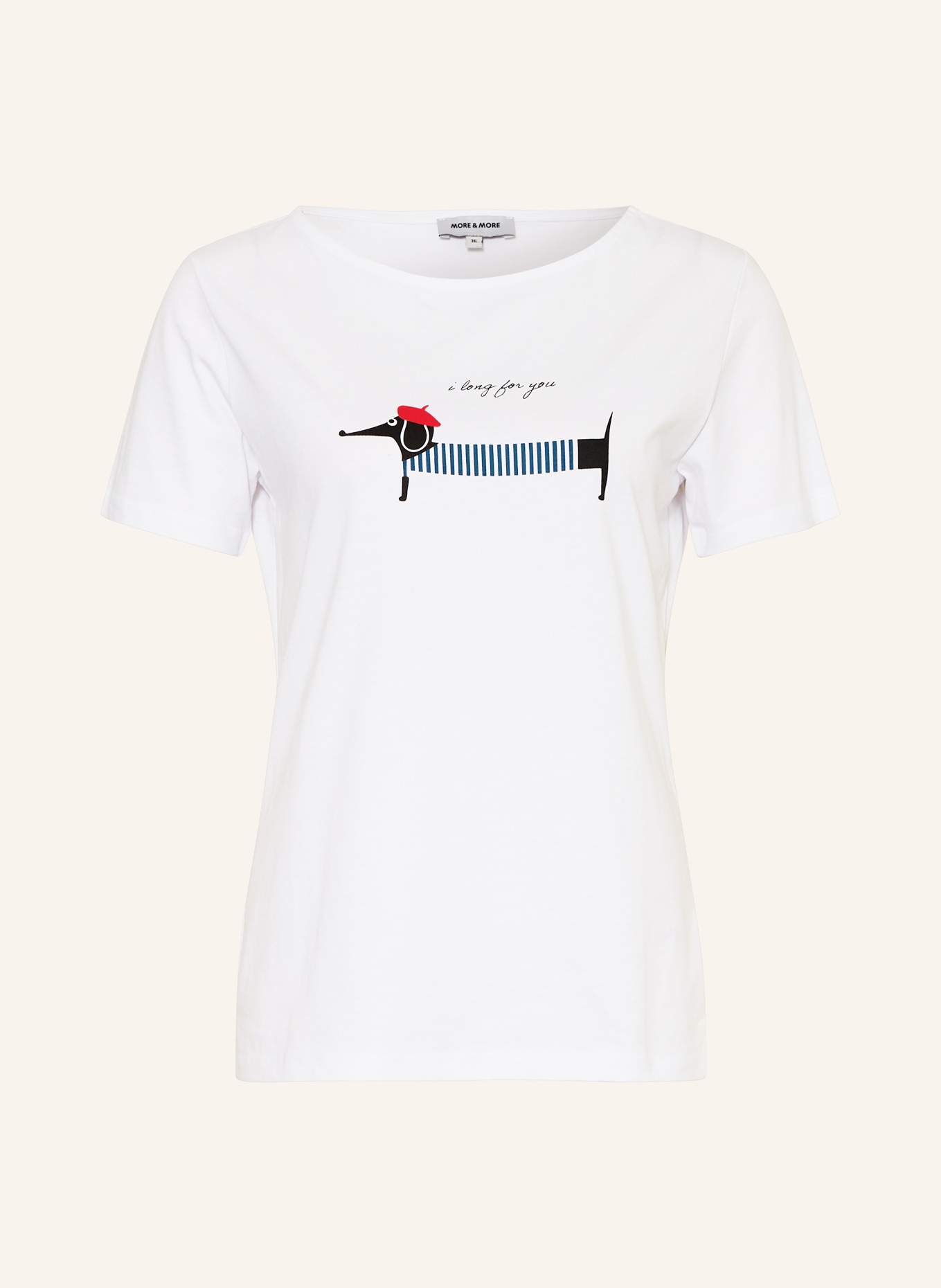 MORE & MORE T-Shirt: CREME