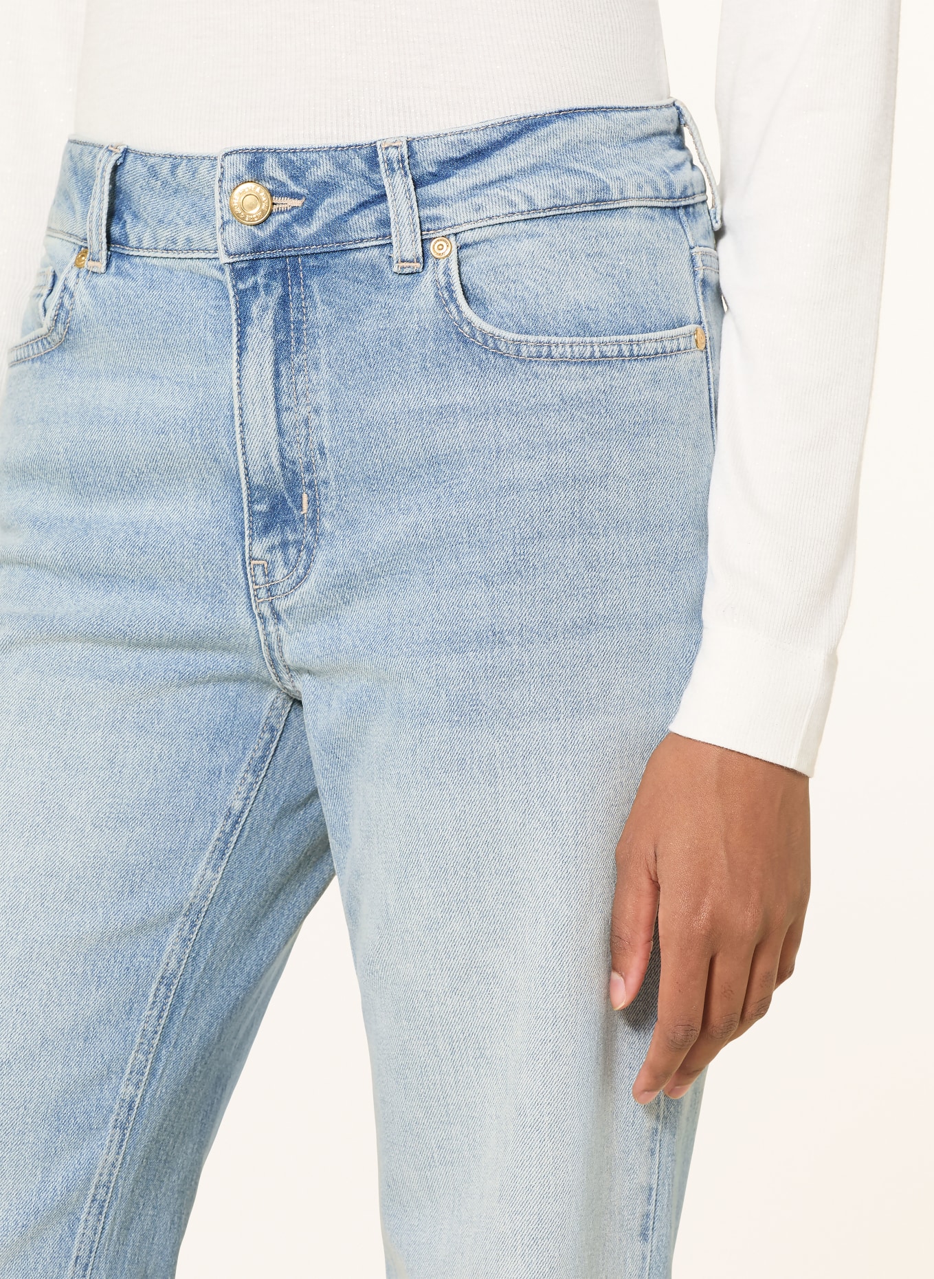 MORE & MORE Straight jeans: 0961 LIGHT BLUE DENIM