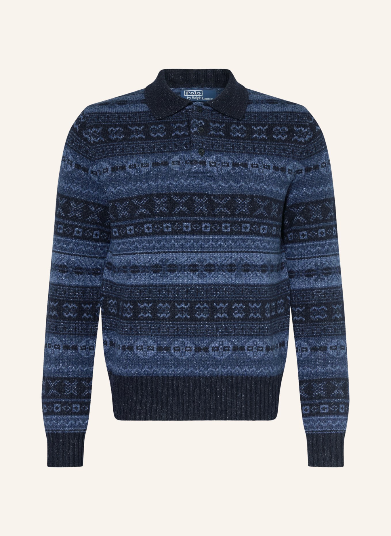 POLO RALPH LAUREN Pullover: DUNKELBLAU / HELLBLAU / BLAU