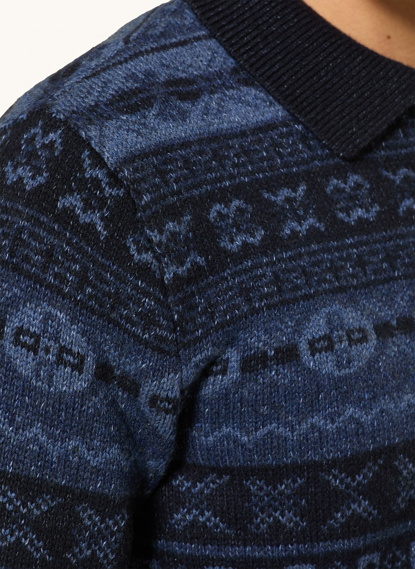 POLO RALPH LAUREN Pullover: DUNKELBLAU / HELLBLAU / BLAU