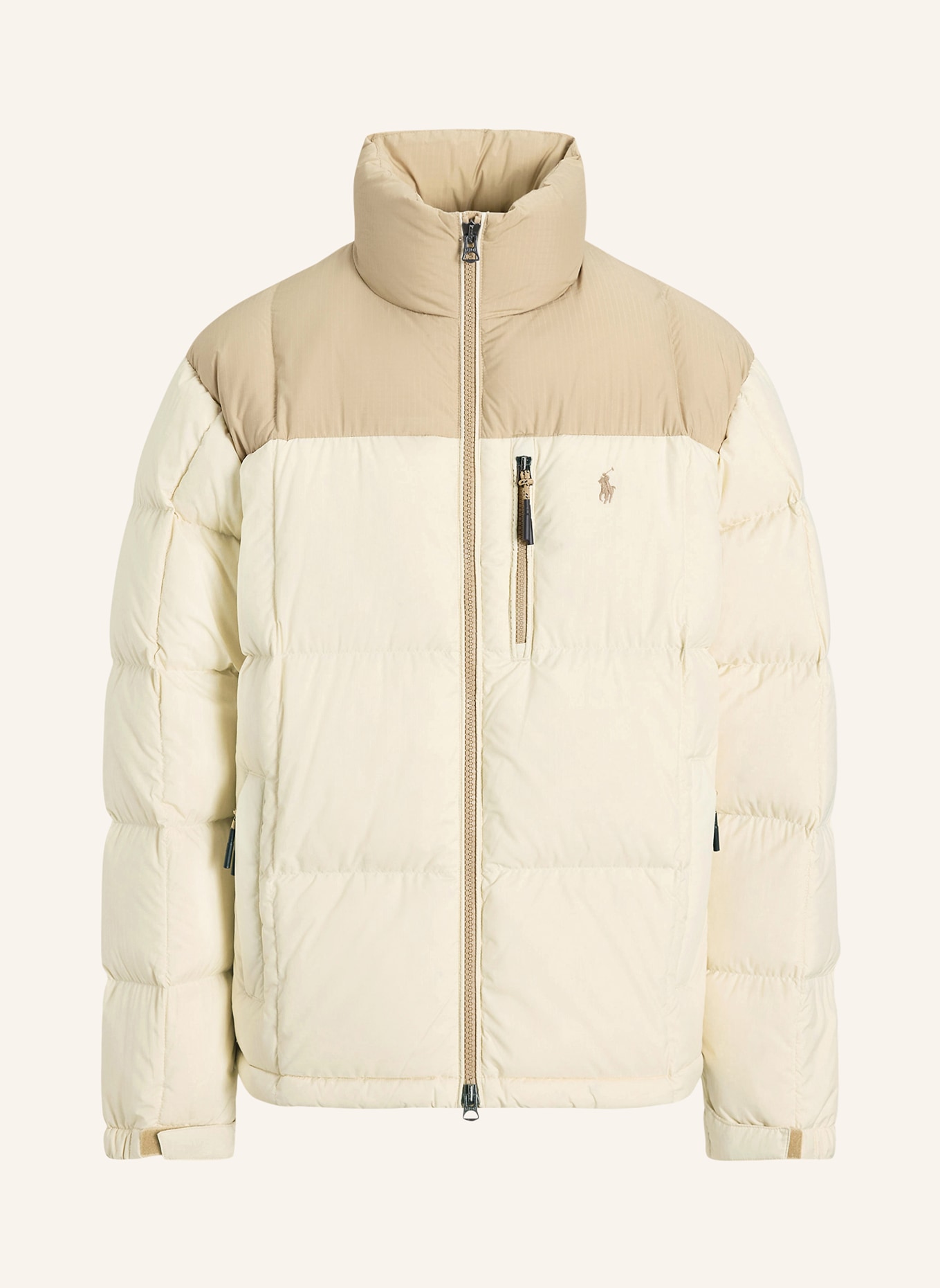 POLO RALPH LAUREN down jacket: ECRU / BEIGE