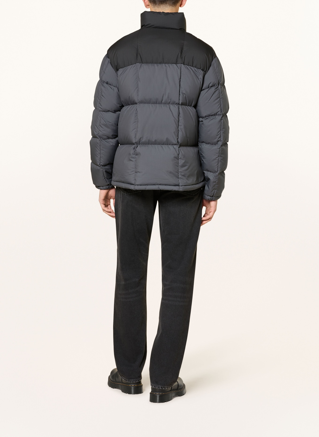 POLO RALPH LAUREN down jacket: DARK GRAY / BLACK