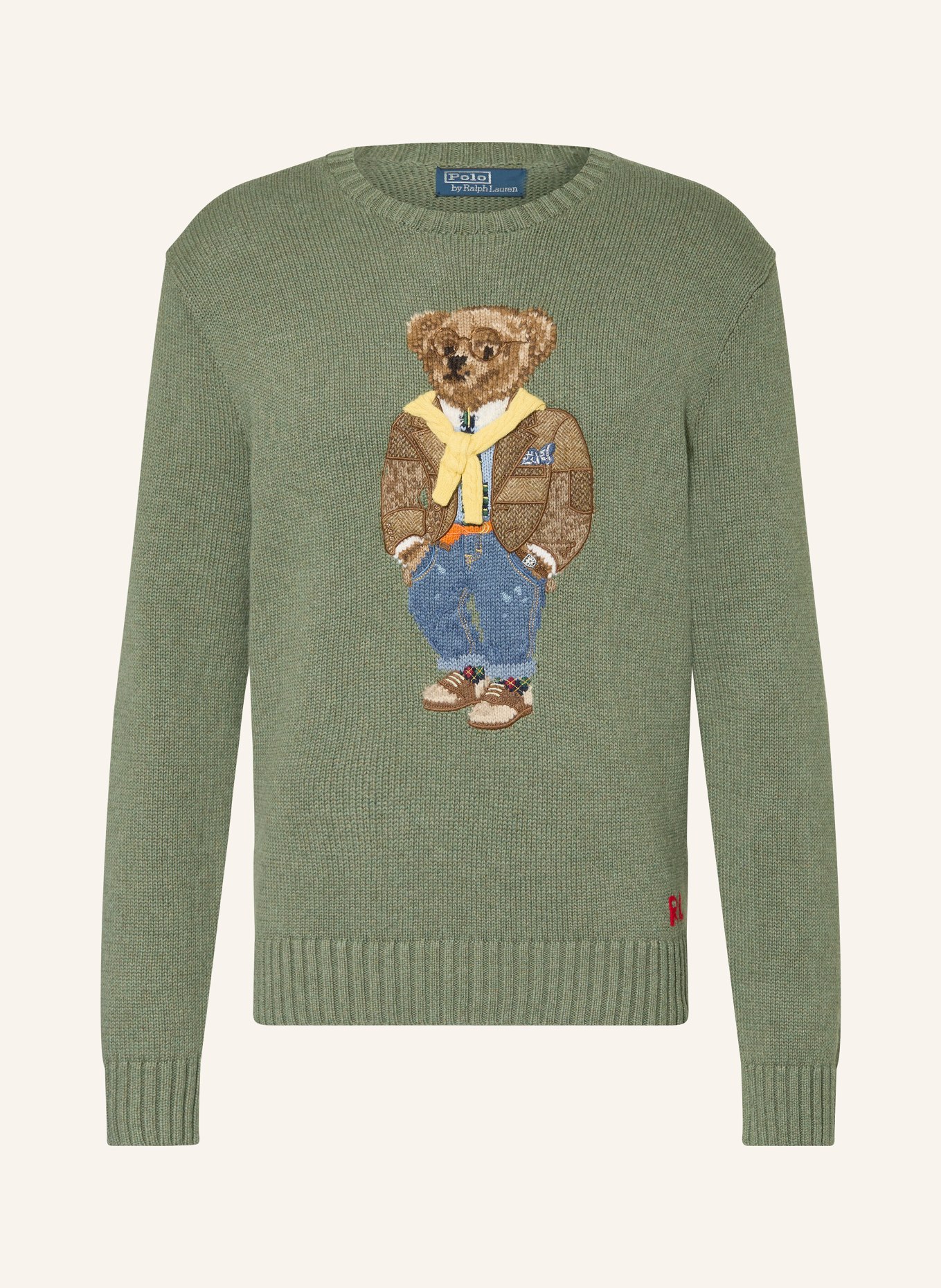 POLO RALPH LAUREN Pullover: GRÜN / BRAUN / BLAU