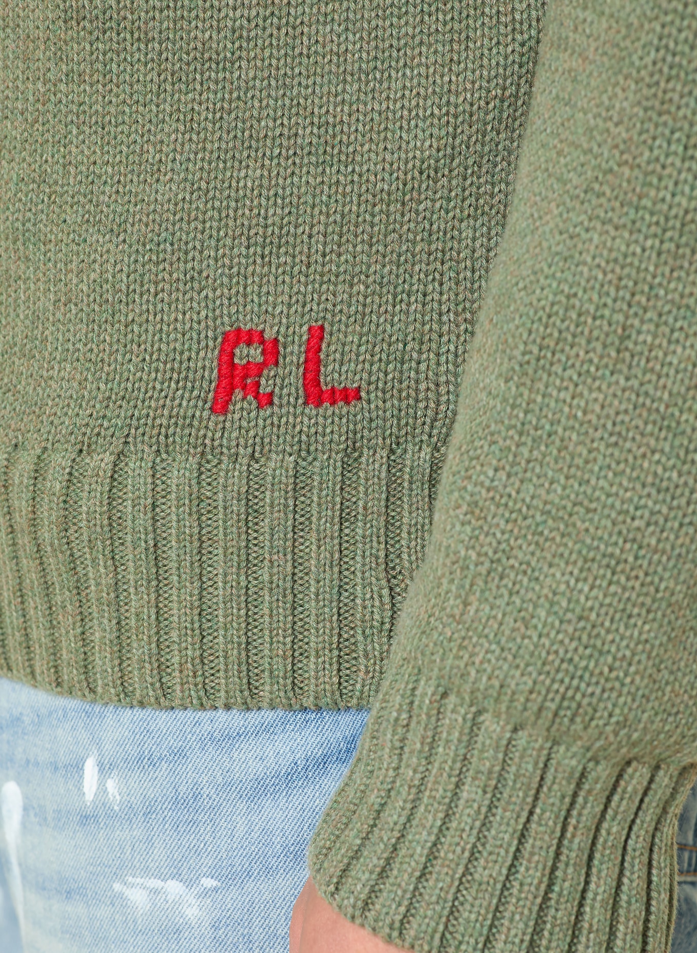 POLO RALPH LAUREN Pullover: GRÜN / BRAUN / BLAU