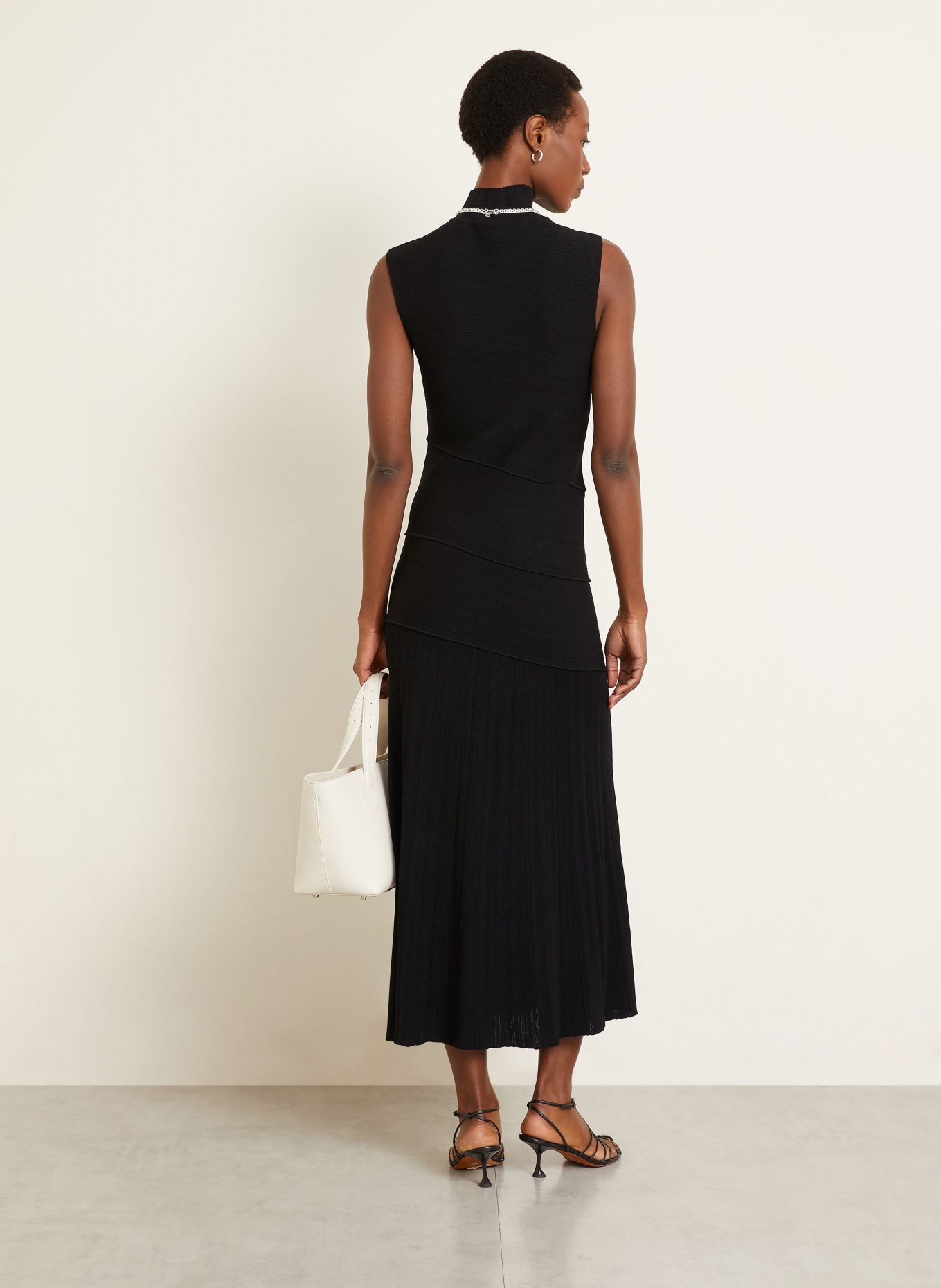 Proenza Schouler Jerseyové šaty FEDERICA: ČERNÁ