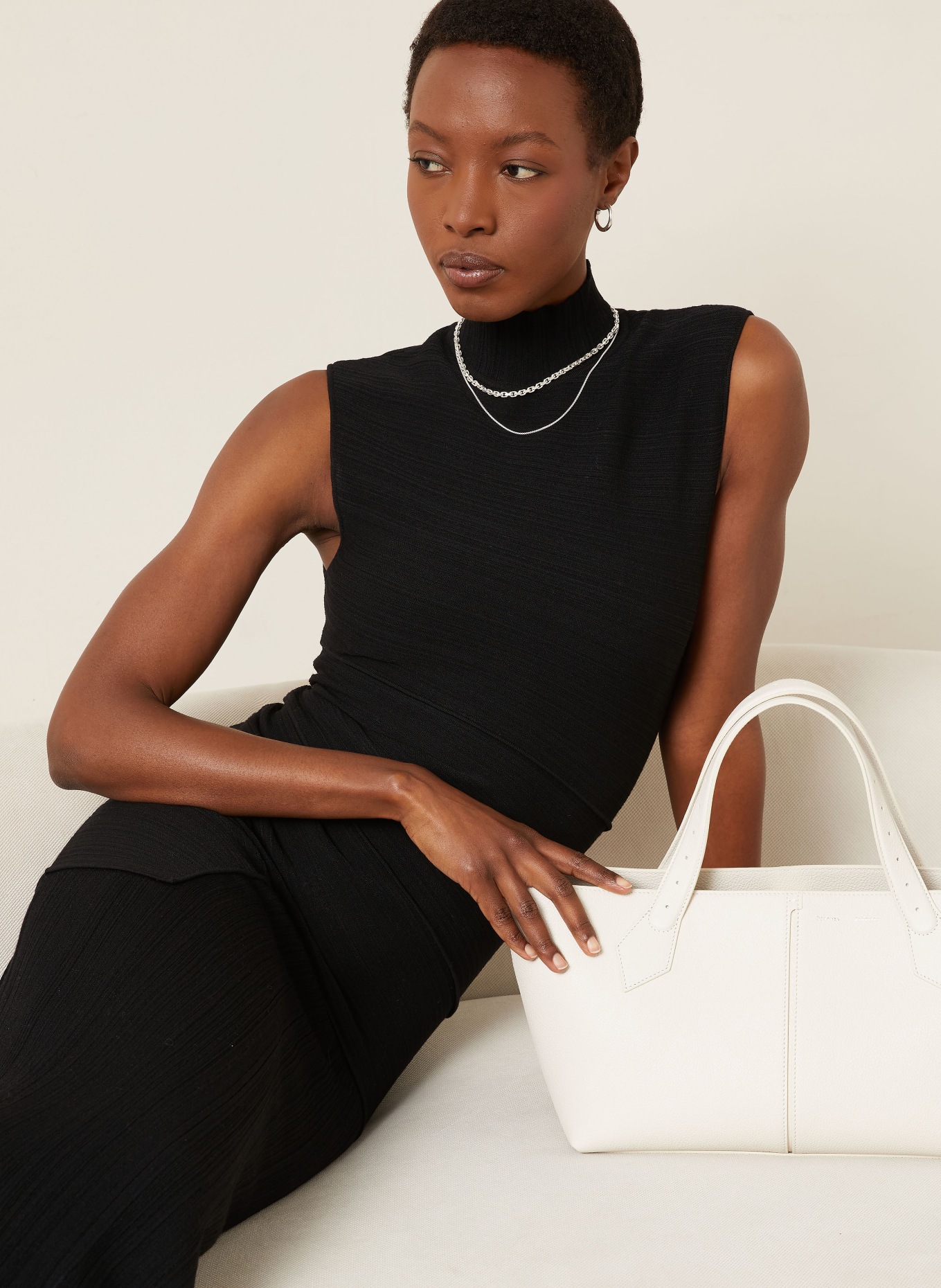 Proenza Schouler Jerseyové šaty FEDERICA: ČERNÁ