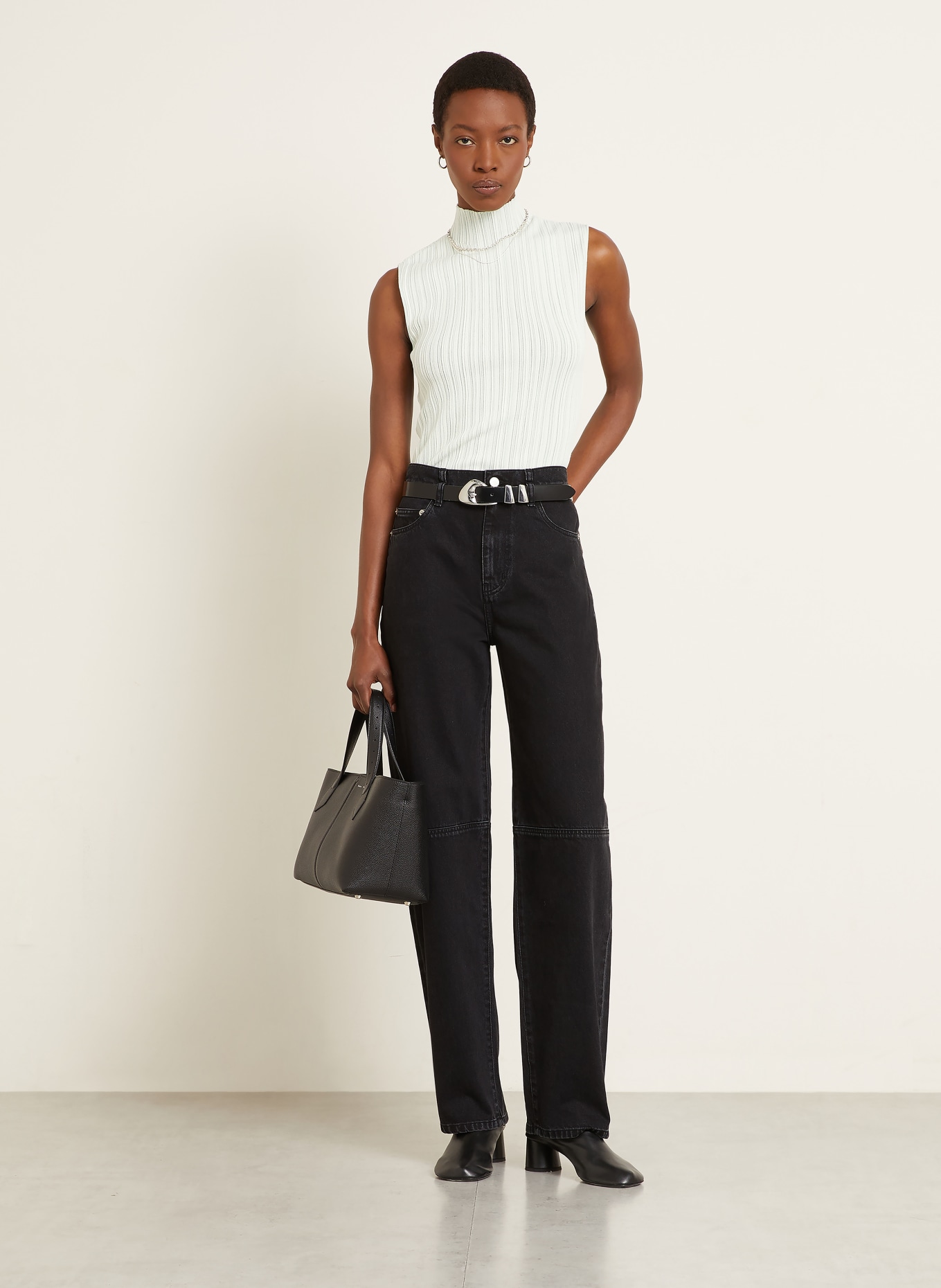 Proenza Schouler Barrel Jeans FONTANA: 001 BLACK