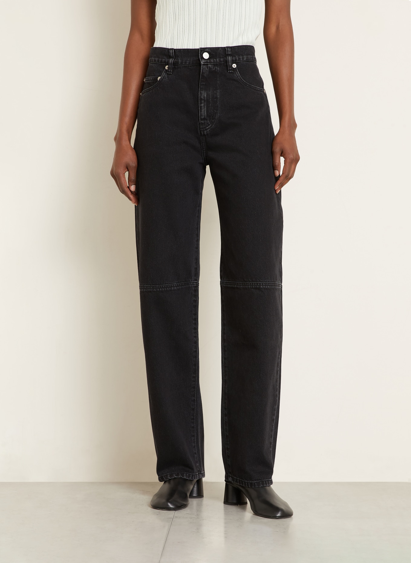 Proenza Schouler Barrel Jeans FONTANA: 001 BLACK
