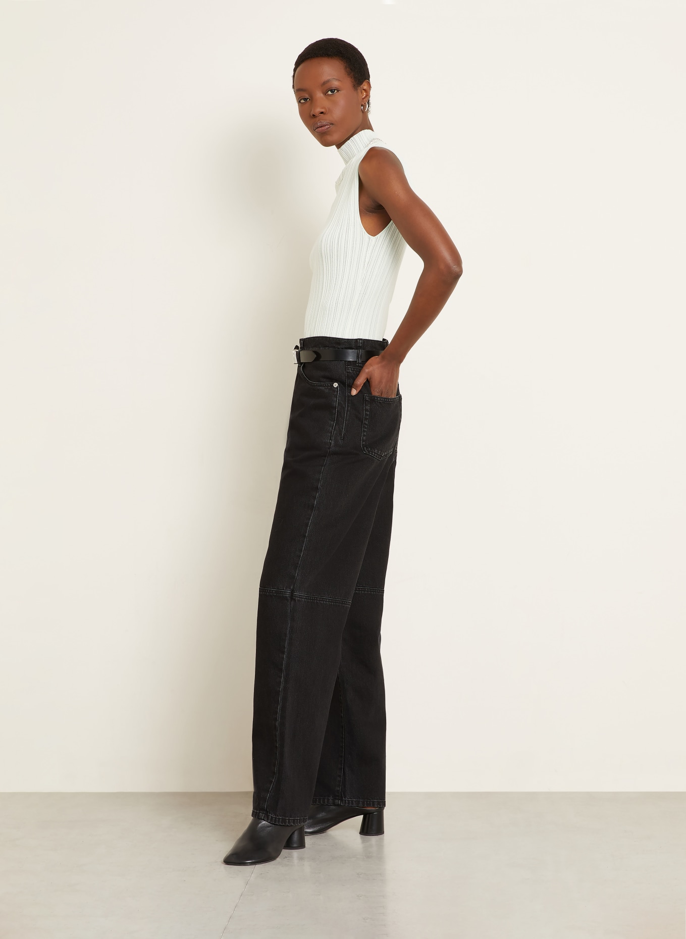 Proenza Schouler Barrel Jeans FONTANA: 001 BLACK