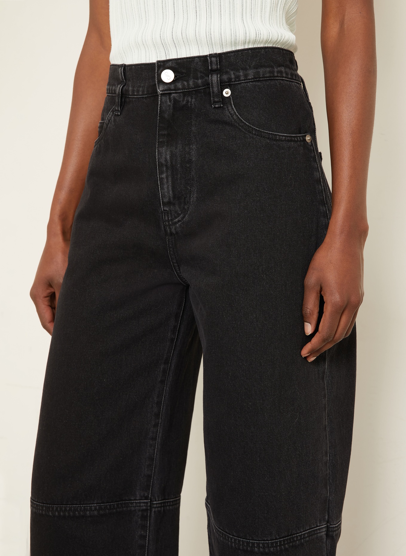 Proenza Schouler Barrel Jeans FONTANA: 001 BLACK