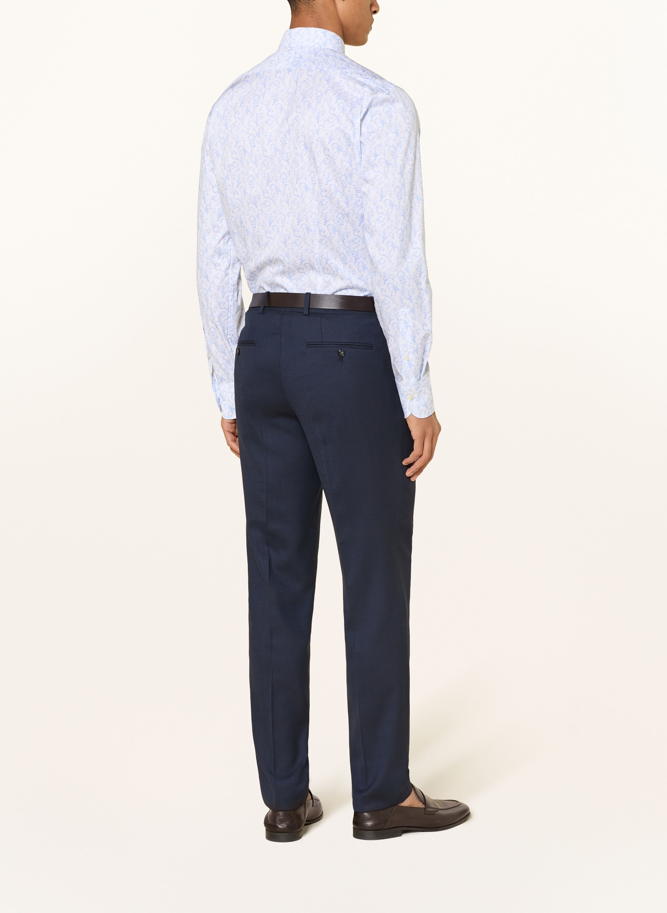 OLYMP SIGNATURE Hemd tailored fit: BLAU / WEISS