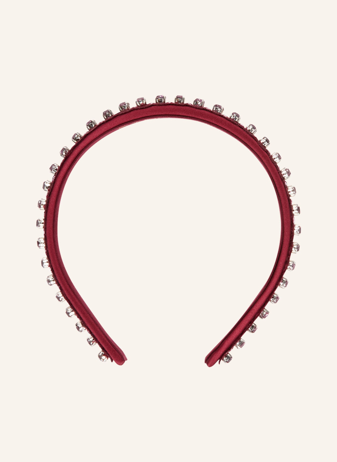 ETRO Haarreif mit Schmucksteinen: DUNKELROT