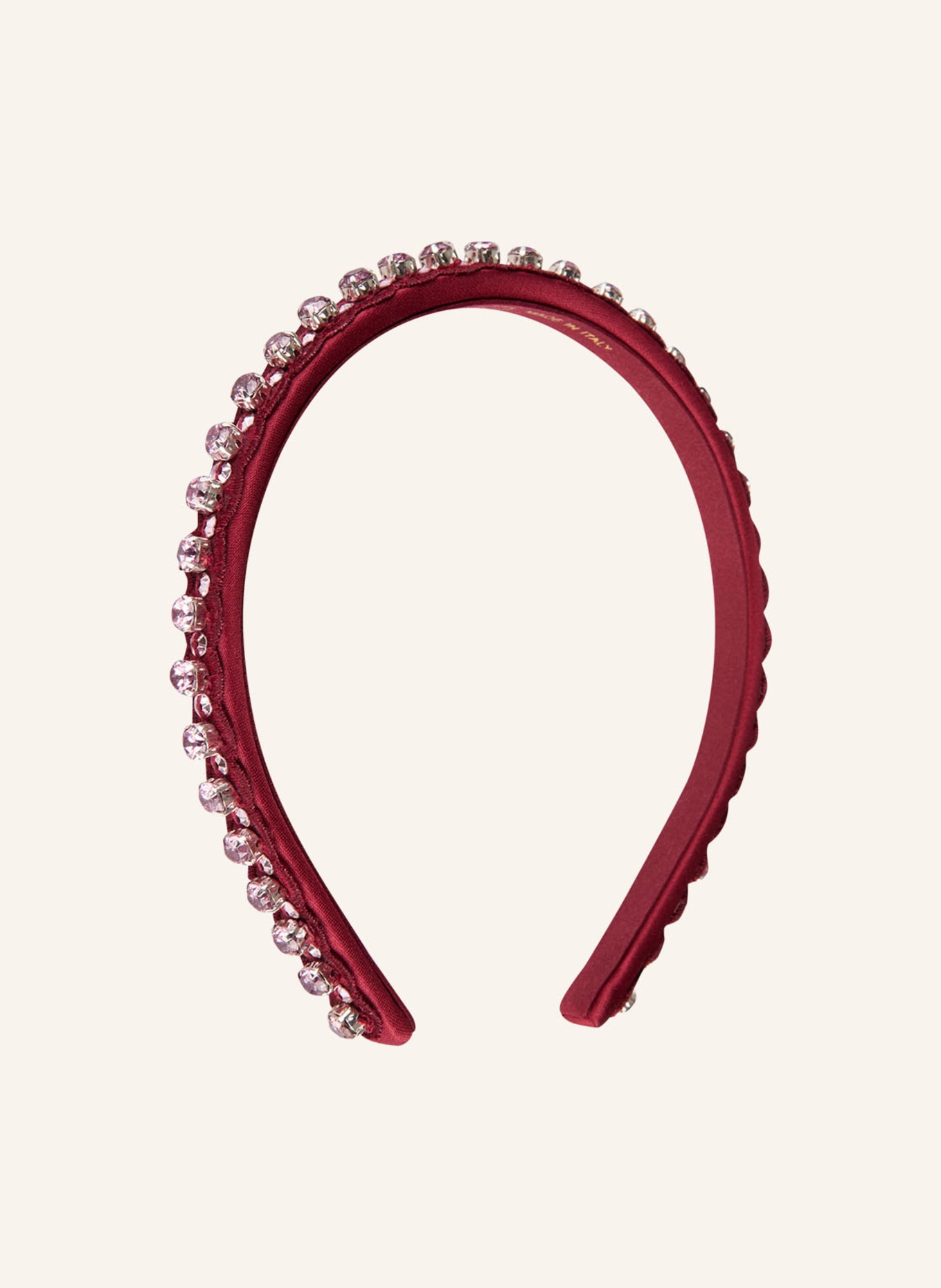 ETRO Haarreif mit Schmucksteinen: DUNKELROT
