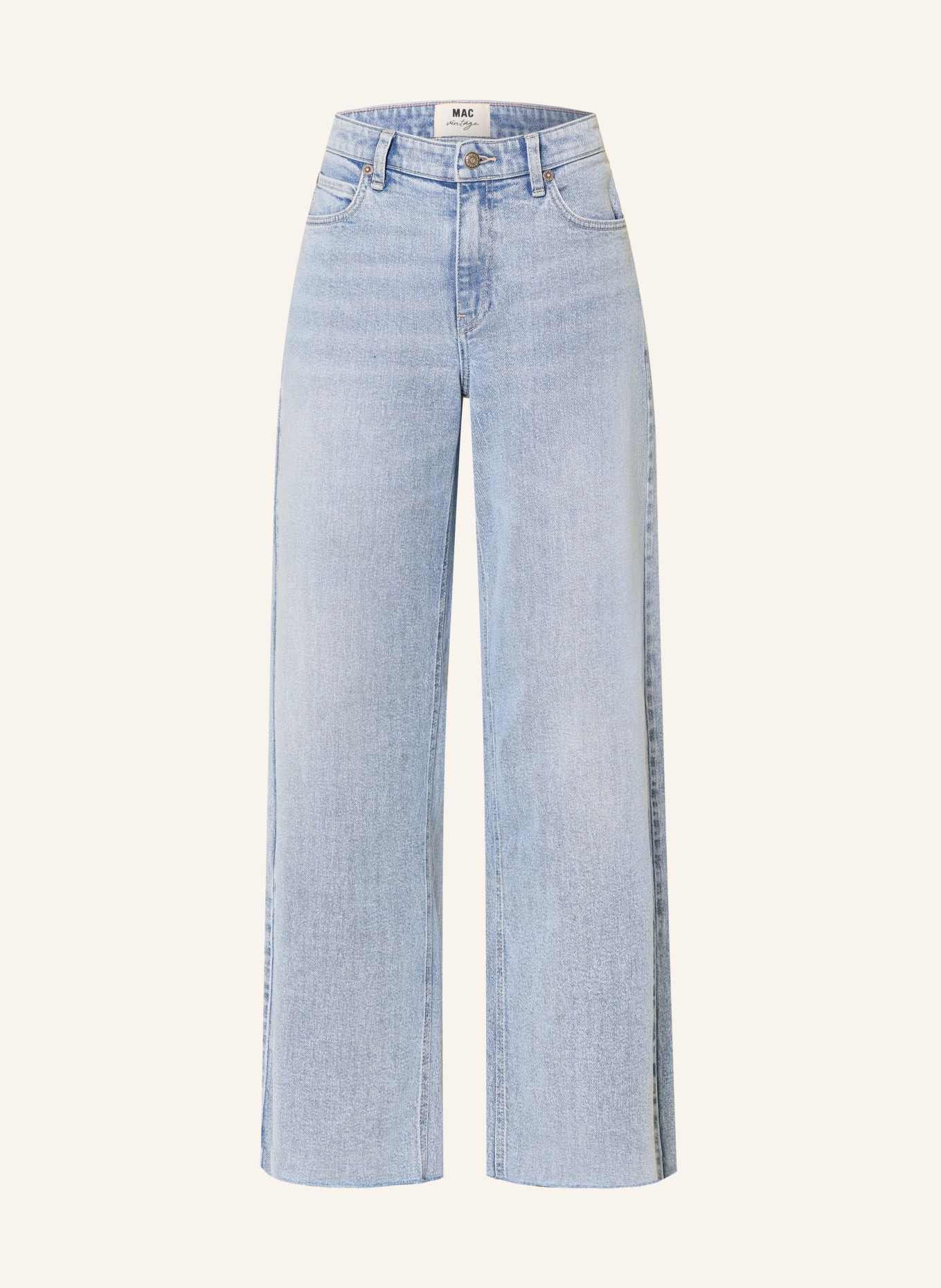 MAC Wide Leg Jeans NEVADA: D412 parisian flair blue