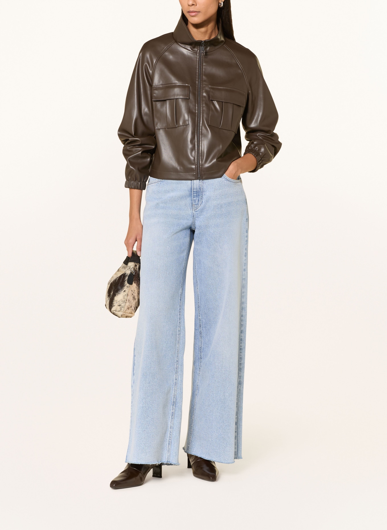 MAC Wide Leg Jeans NEVADA: D412 parisian flair blue