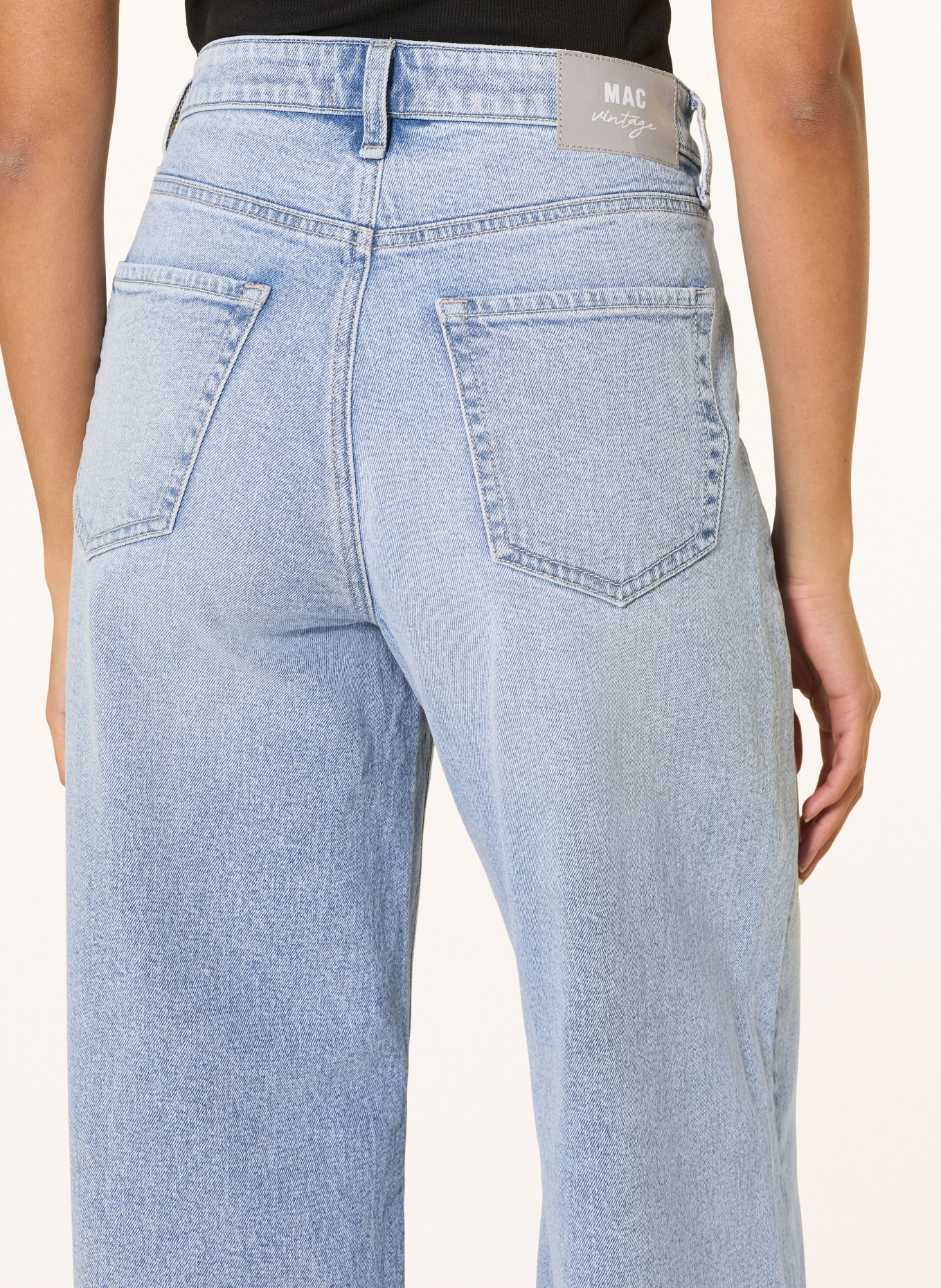 MAC Wide Leg Jeans NEVADA: D412 parisian flair blue