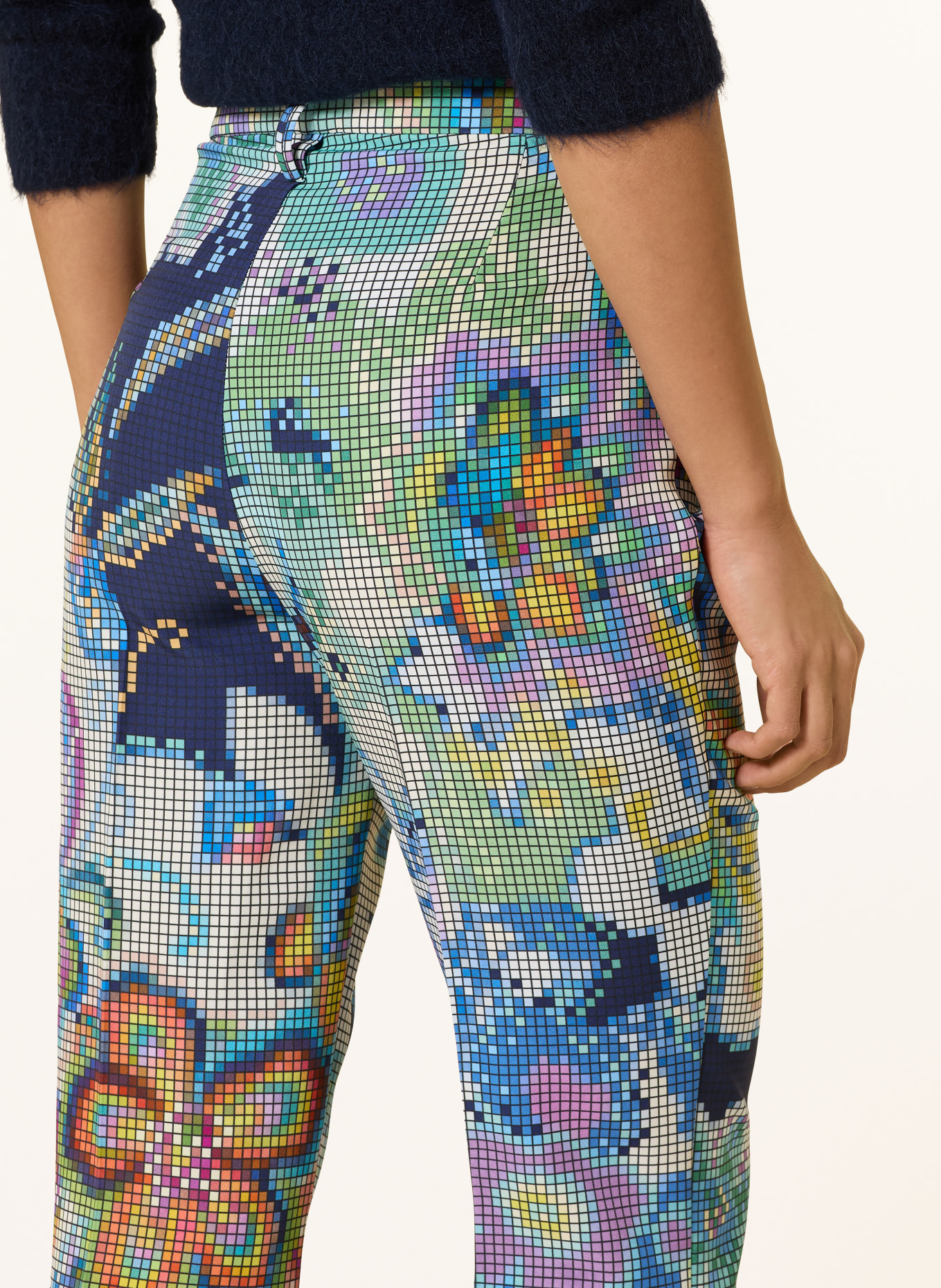 MAC Pantalon AIDA: CRÈME / JAUNE / VERT