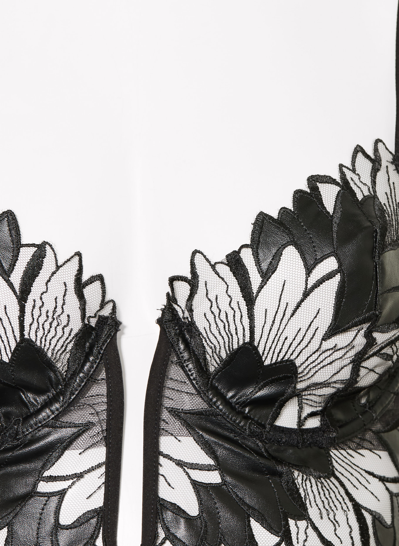 LIVY MOONFLOWER bustier: BLACK