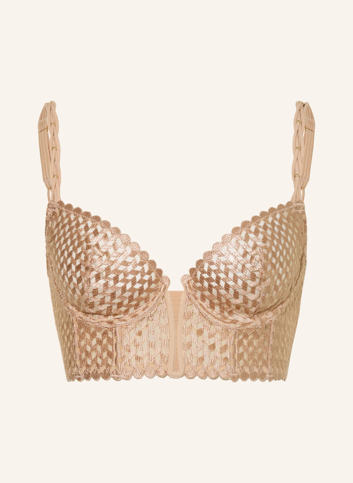 LIVY Biustonosz z fiszbinami CHANZY: BEŻOWY