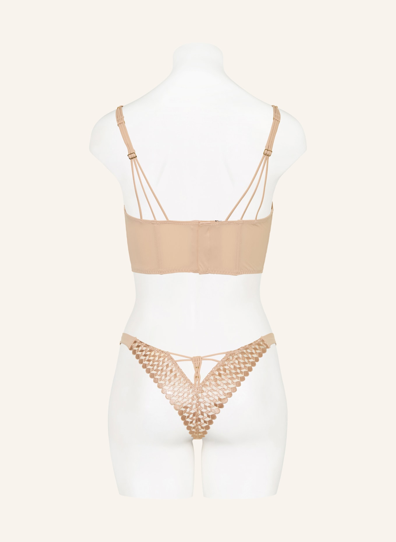 LIVY Biustonosz z fiszbinami CHANZY: BEŻOWY