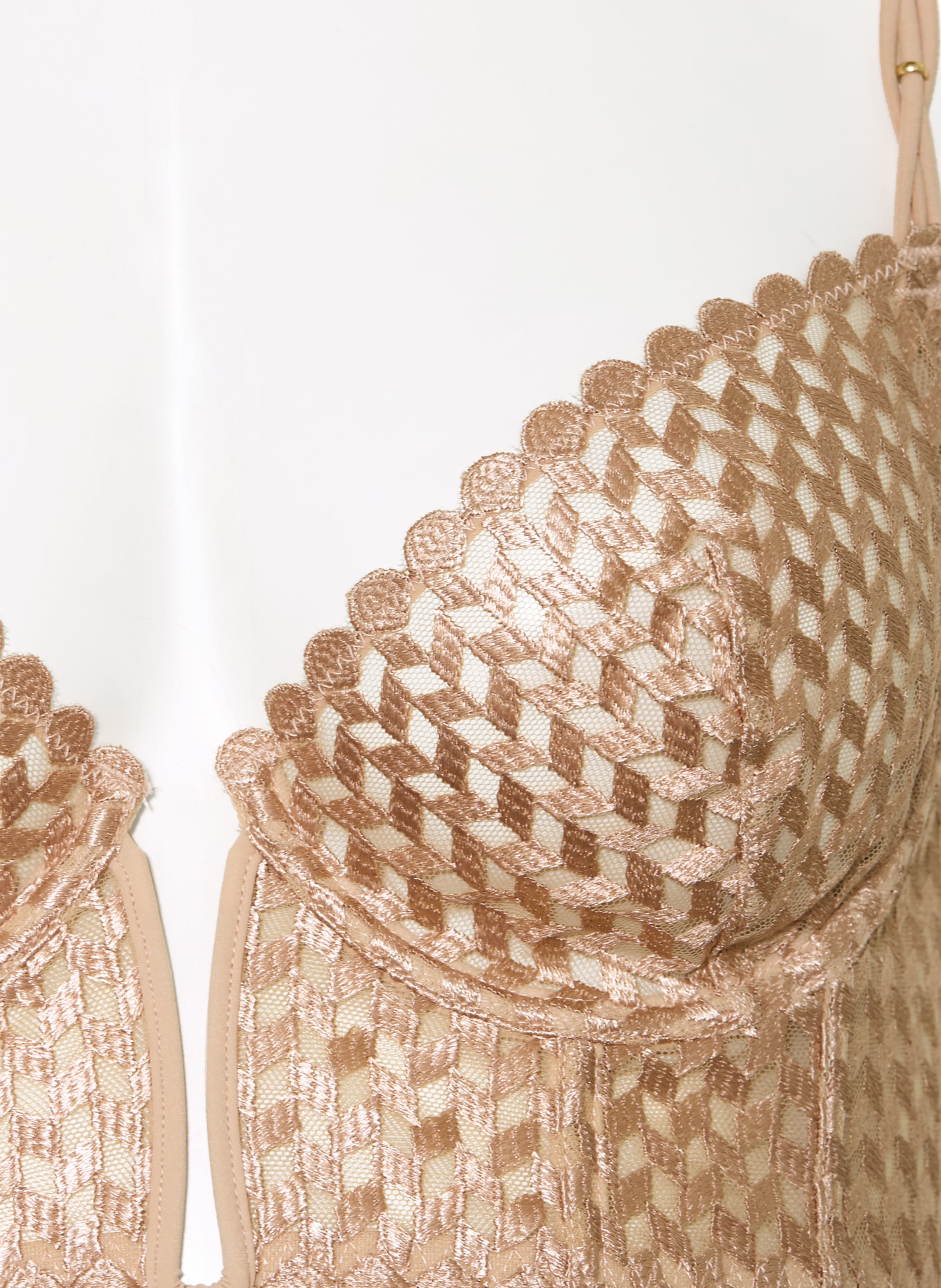 LIVY Biustonosz z fiszbinami CHANZY: BEŻOWY