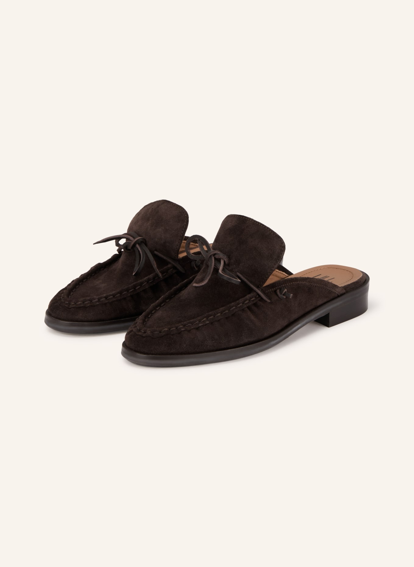 billi bi Mules: MARRON FONCÉ