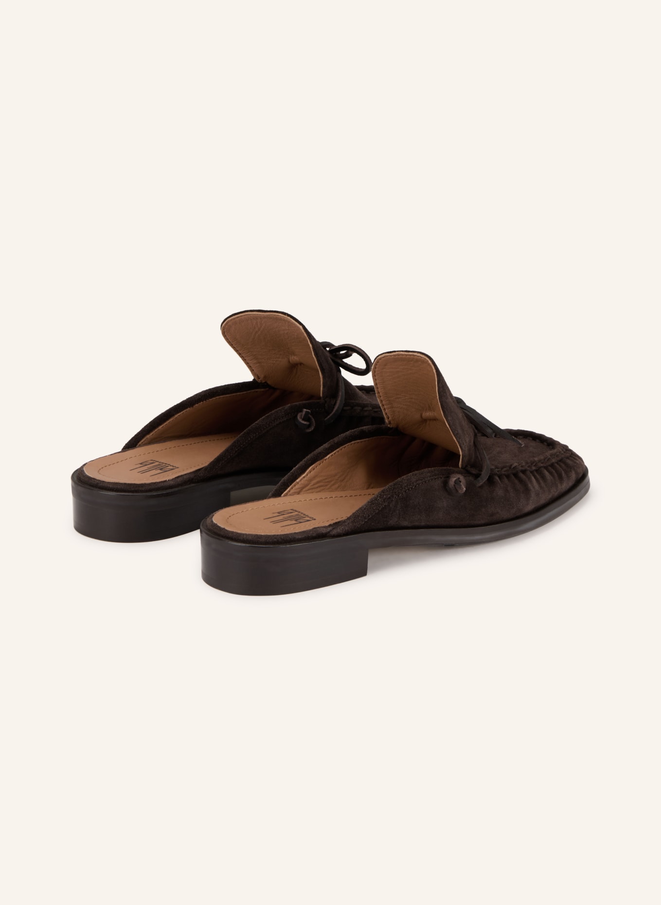 billi bi Mules: MARRON FONCÉ