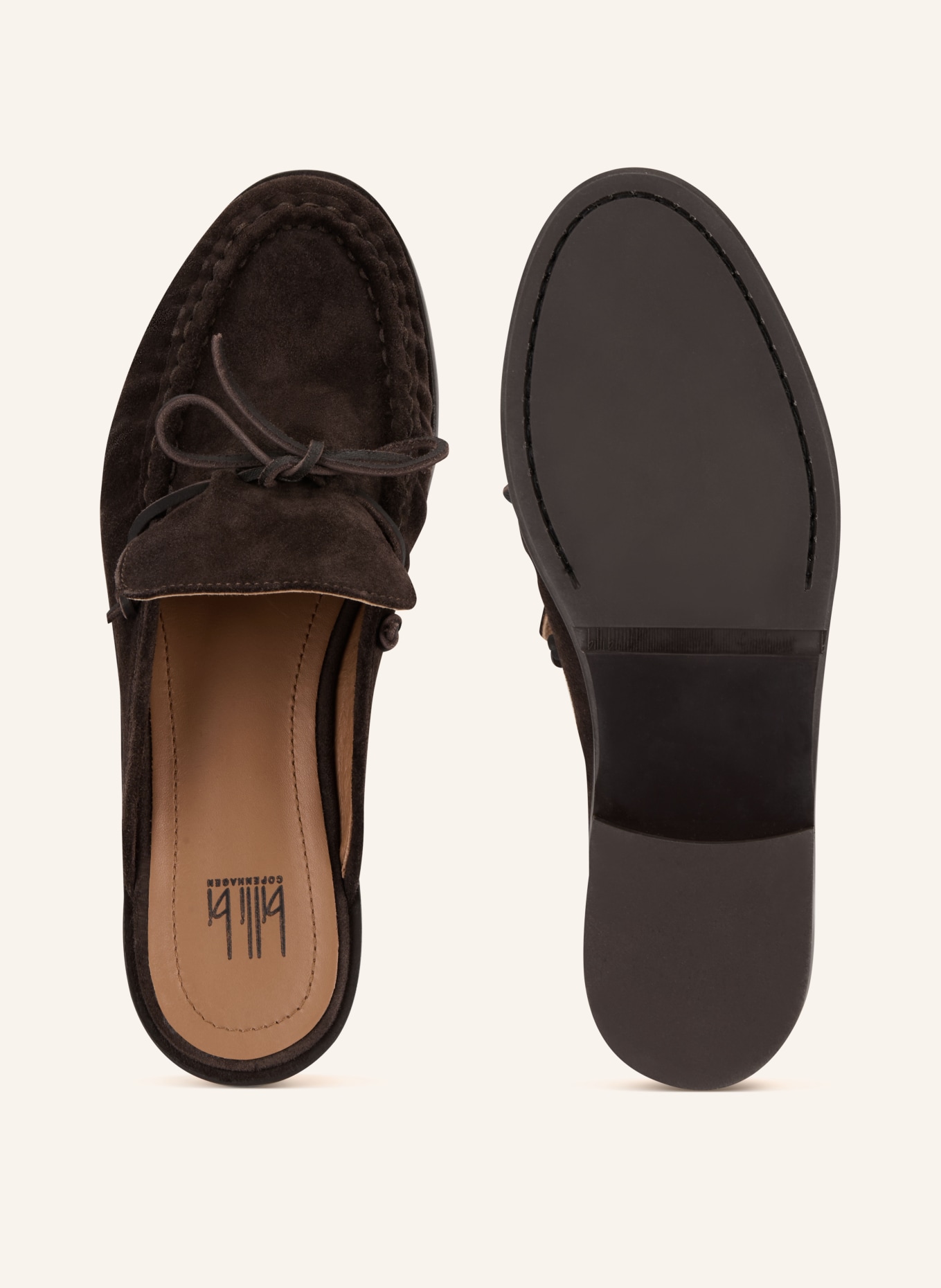 billi bi Mules: MARRON FONCÉ
