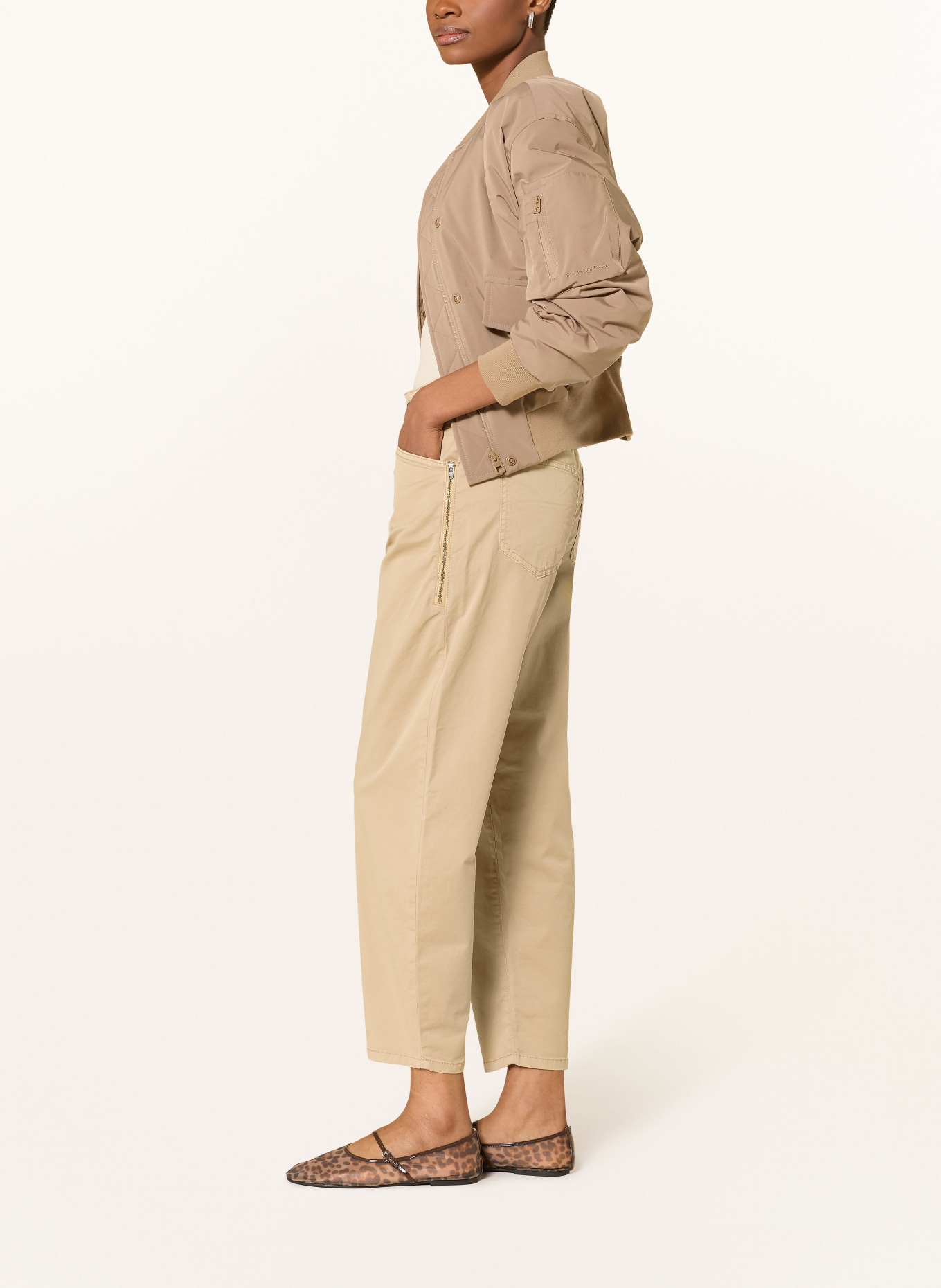 MAC Džíny Barrel BORA: BÉŽOVÁ