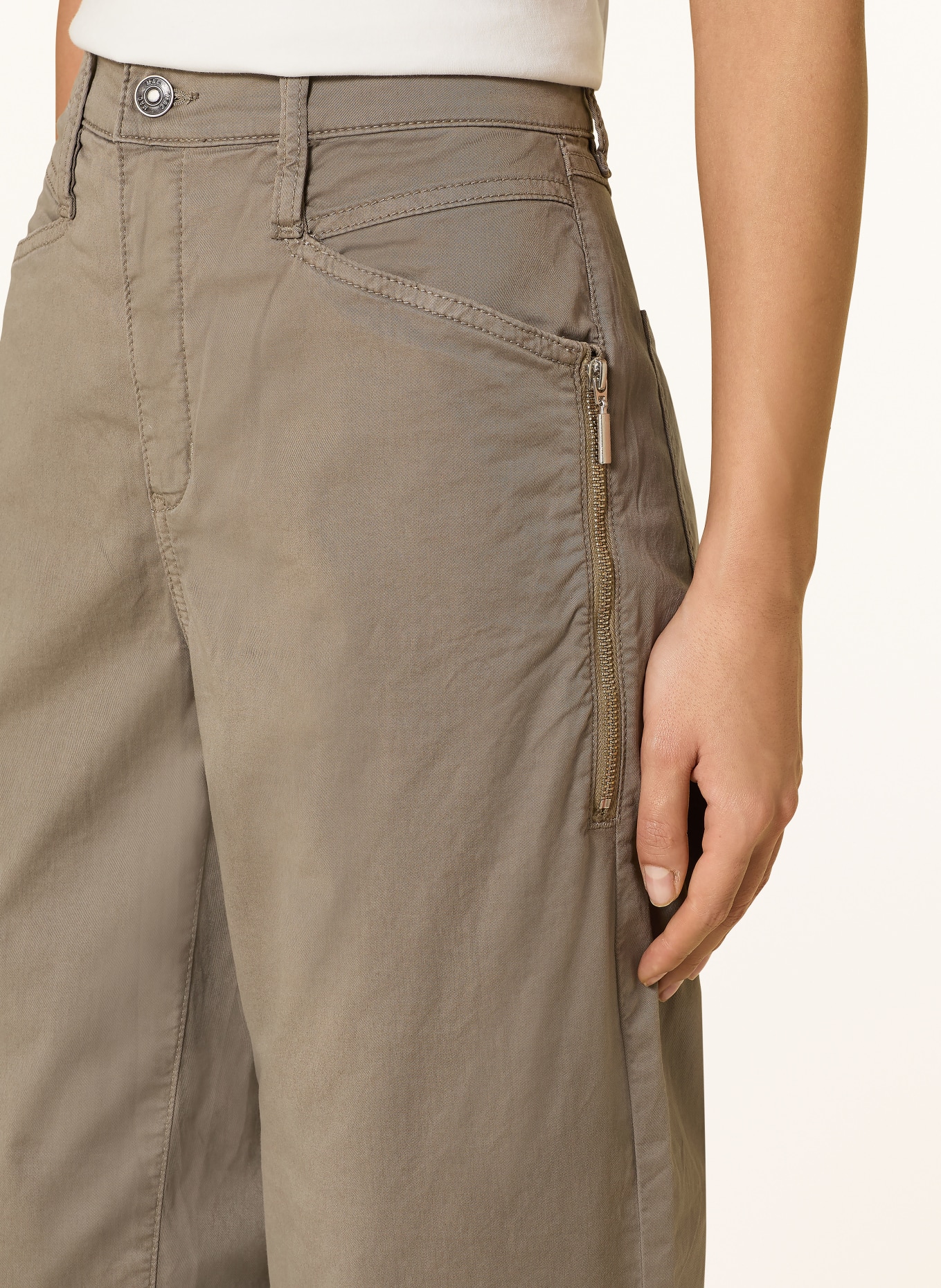 MAC Dżinsy Barrel BORA: KHAKI