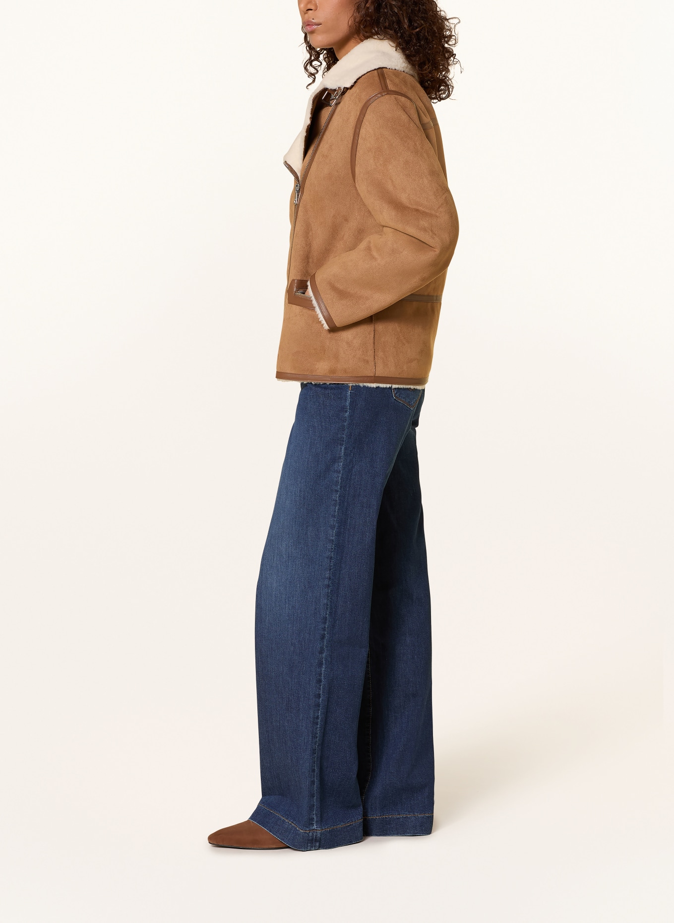 MAC Wide Leg Jeans RICH PALAZZO: D866 night blue netwash