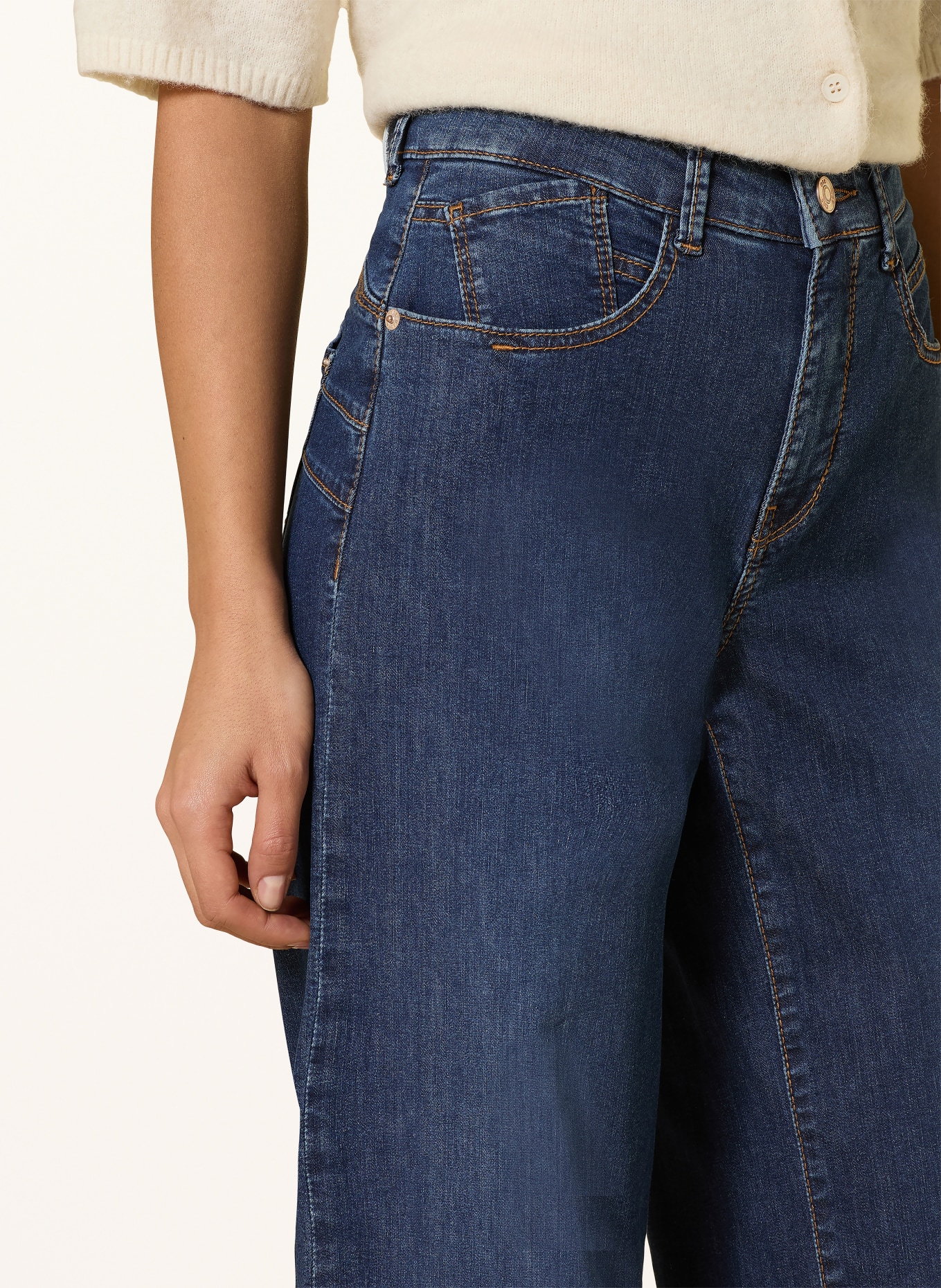 MAC Wide Leg Jeans RICH PALAZZO: D866 night blue netwash