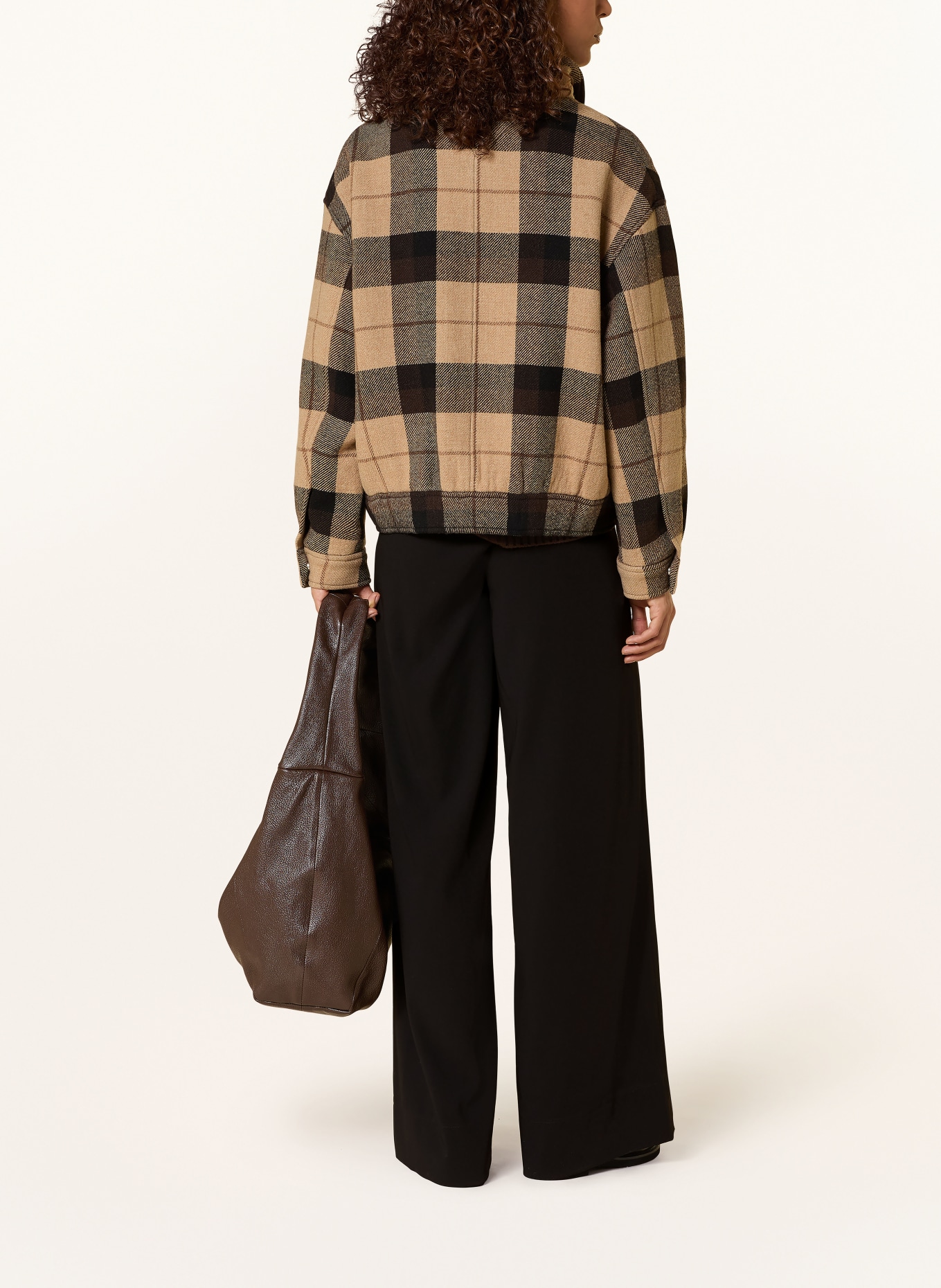 MAC Spodnie z marle CORALIE: CZARNY