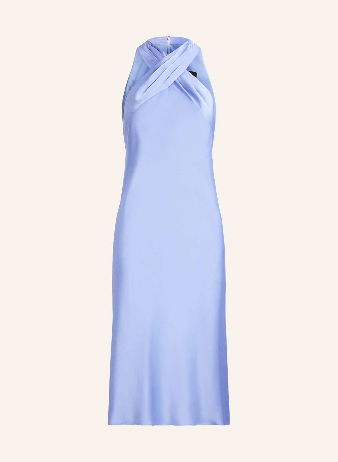 LAUREN RALPH LAUREN satin dress: LIGHT PURPLE
