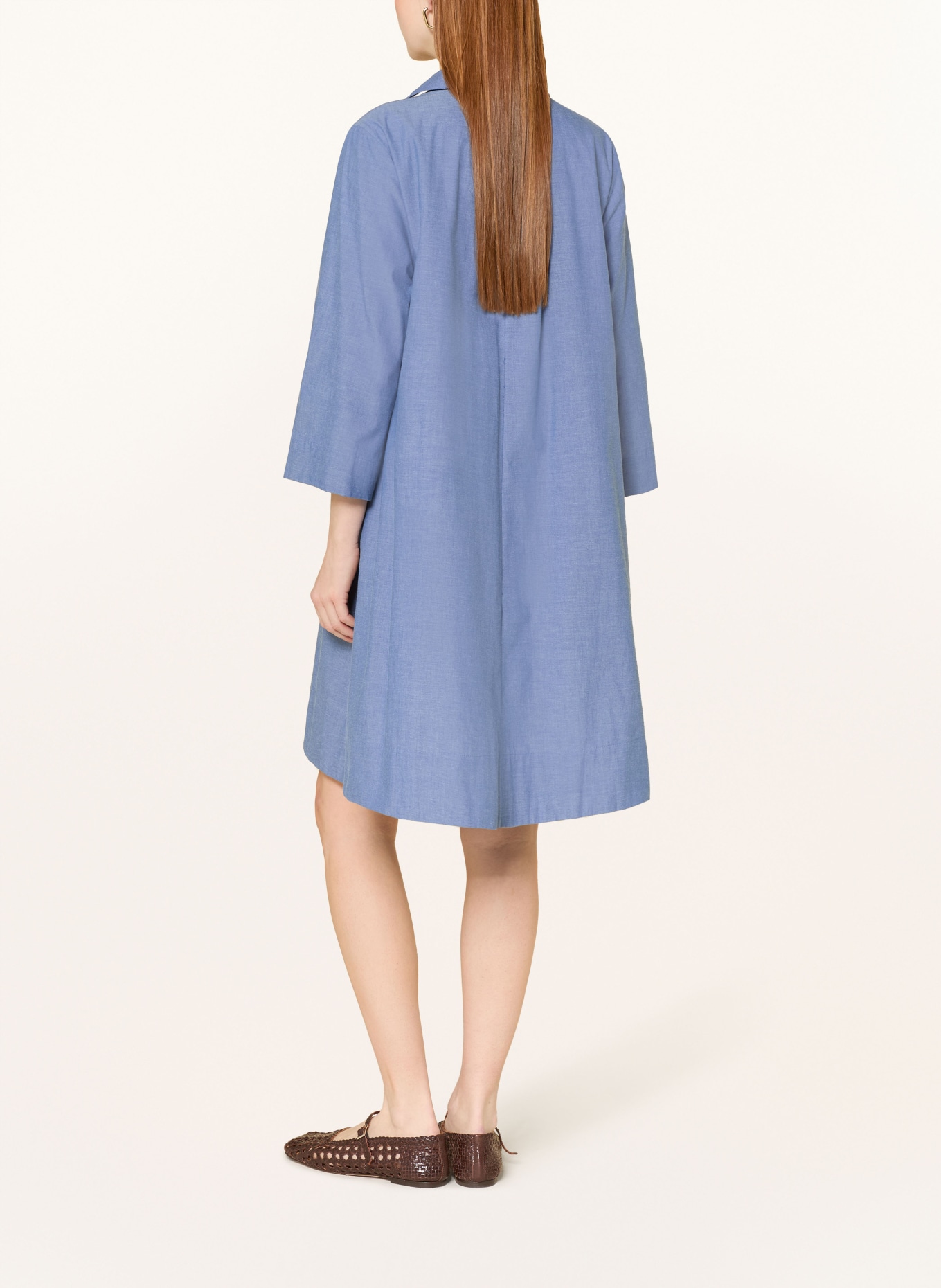 SELECTED Femme Oversized dress with 3/4 sleeves: BLUE