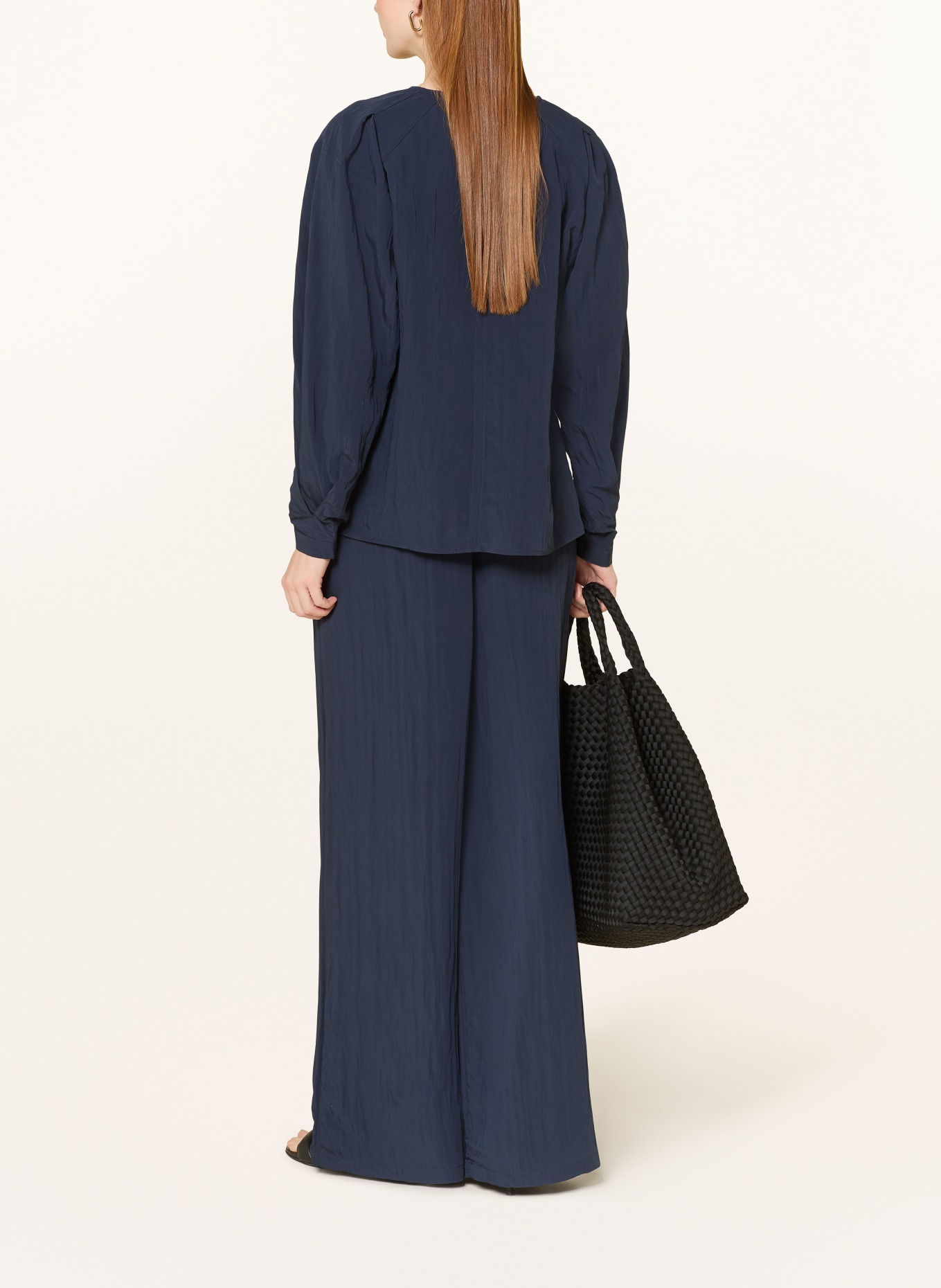 SELECTED Femme Marlene-broek: DONKERBLAUW