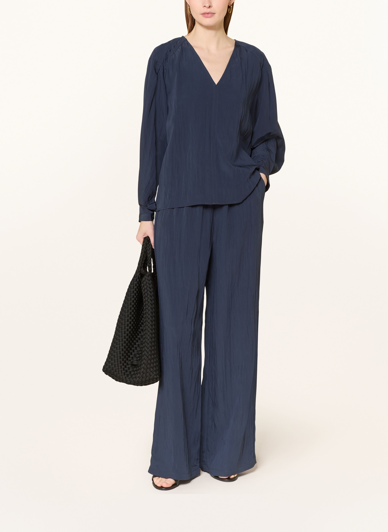 SELECTED Femme blouse: DONKERBLAUW