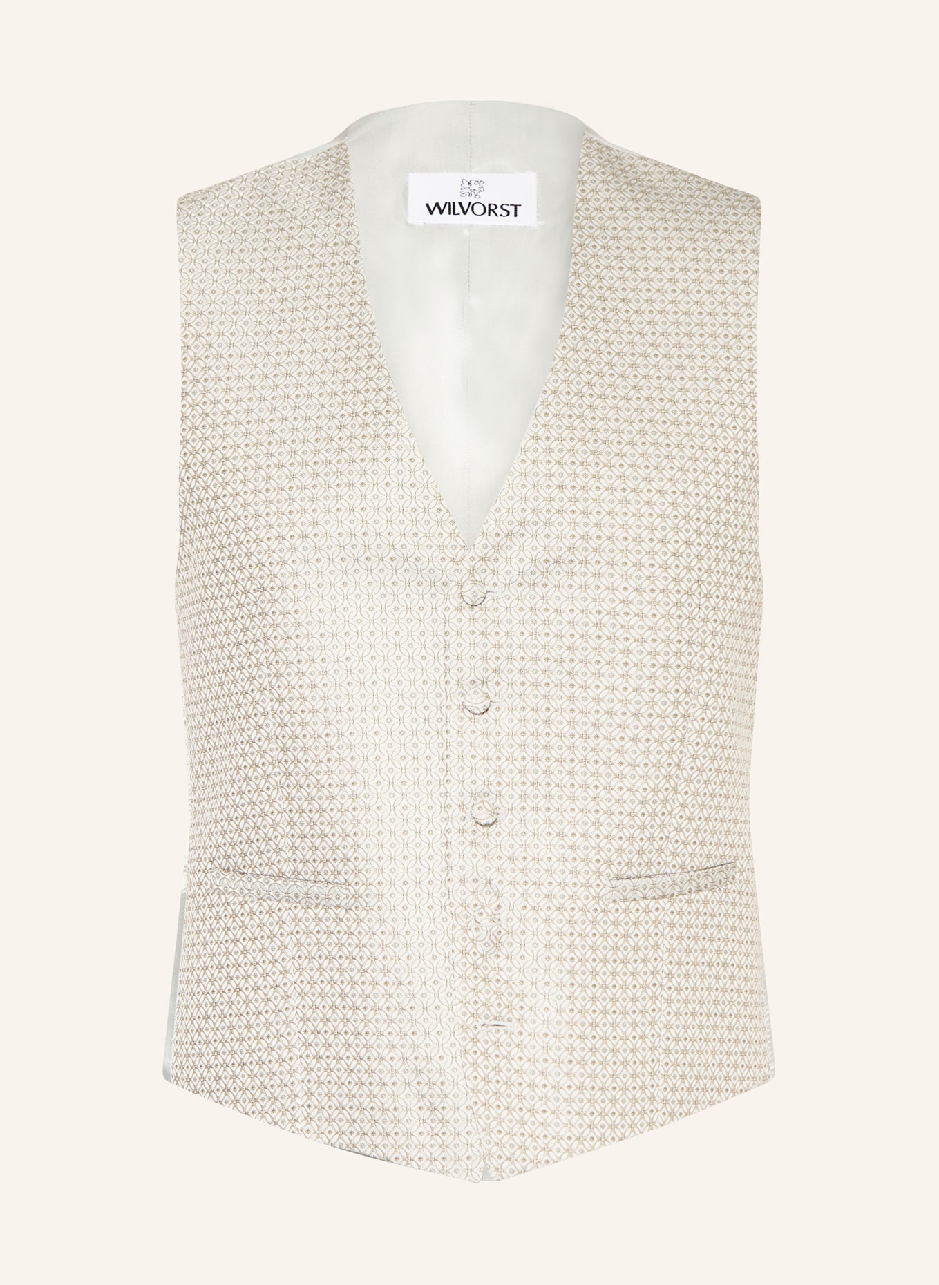 WILVORST Gilet slim fit: 047 Lindgrün gem.