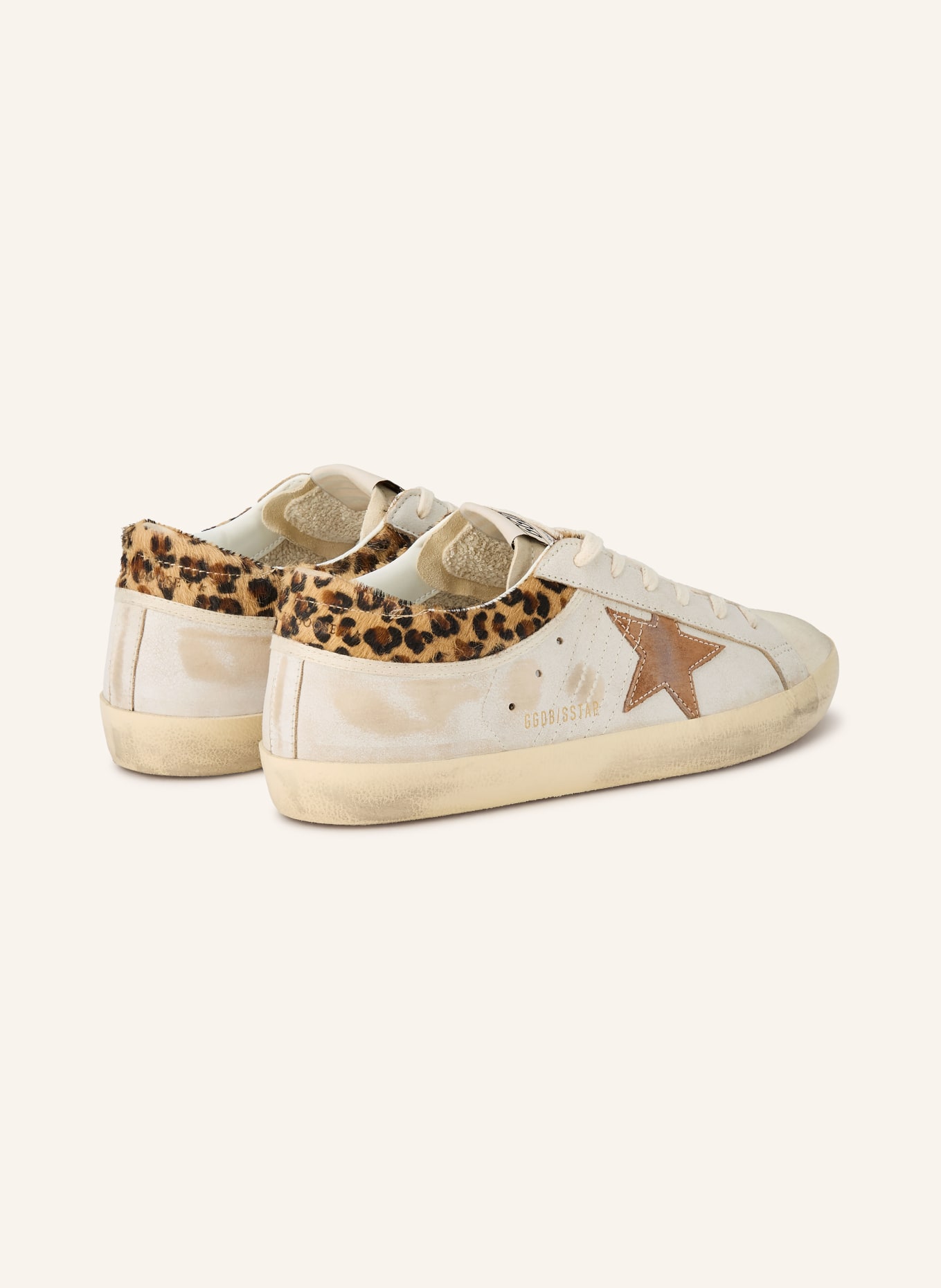 GOLDEN GOOSE SUPER-STAR sneakers: CREAM / BROWN / BEIGE