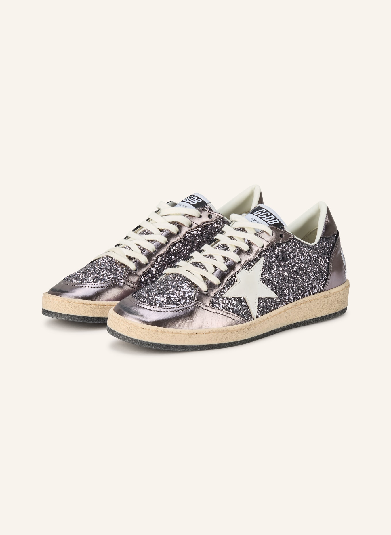 GOLDEN GOOSE BALL STAR sneakers: PURPLE / GRAY / WHITE