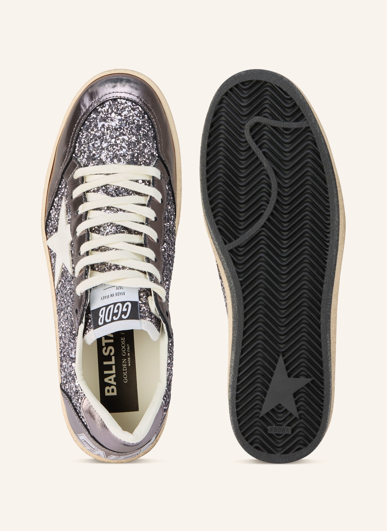 GOLDEN GOOSE BALL STAR sneakers: PURPLE / GRAY / WHITE