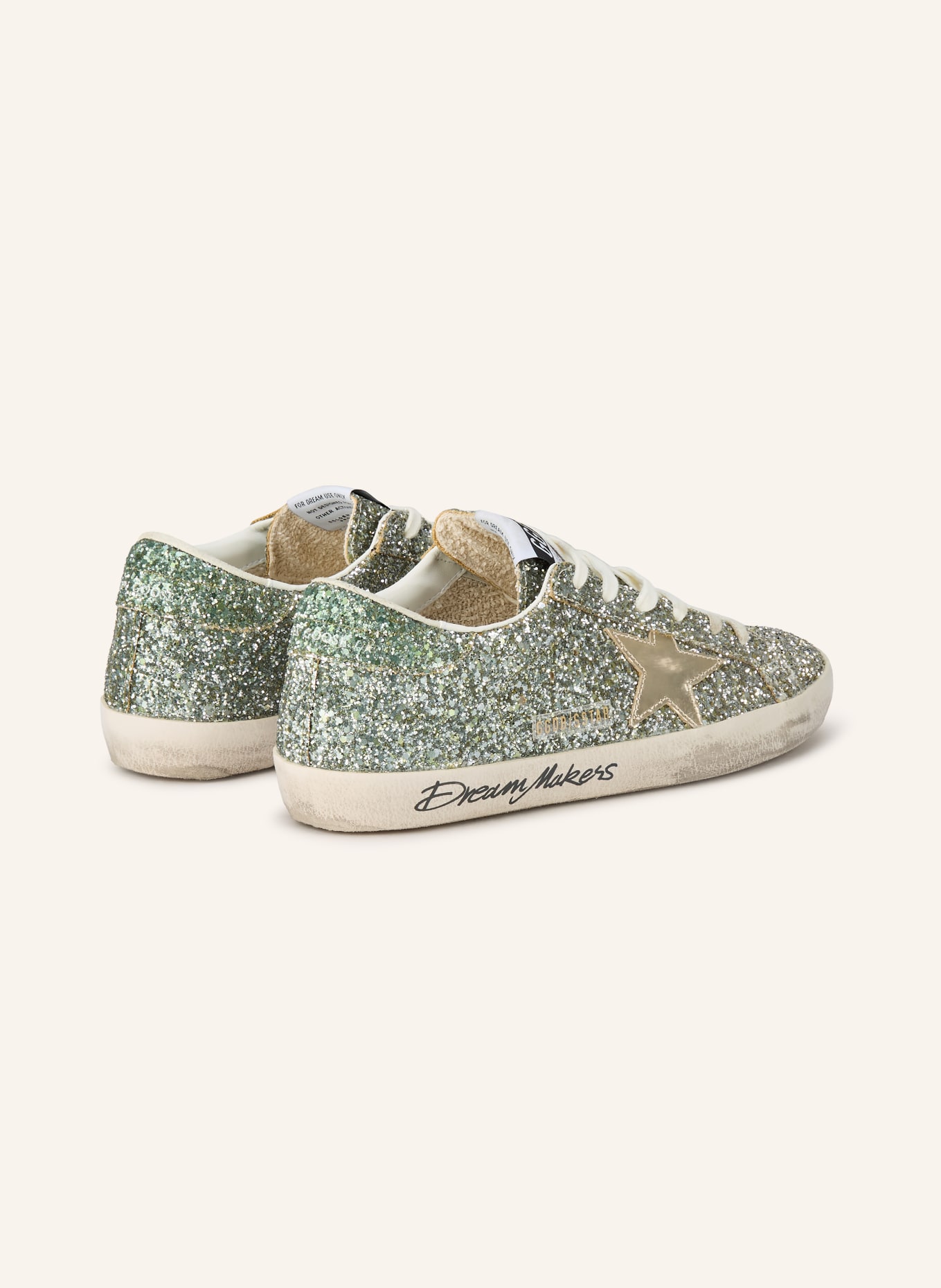 GOLDEN GOOSE SUPER-STAR sneakers: PLATINUM / WHITE