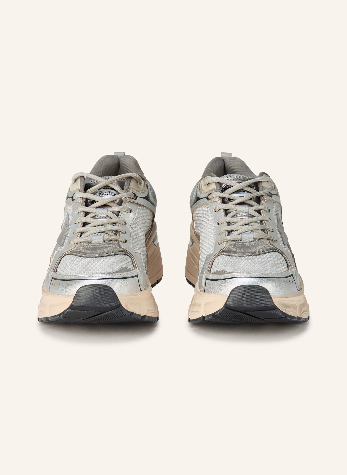GOLDEN GOOSE LIGHTSTAR sneaker: SILVER / GRAY / BLACK