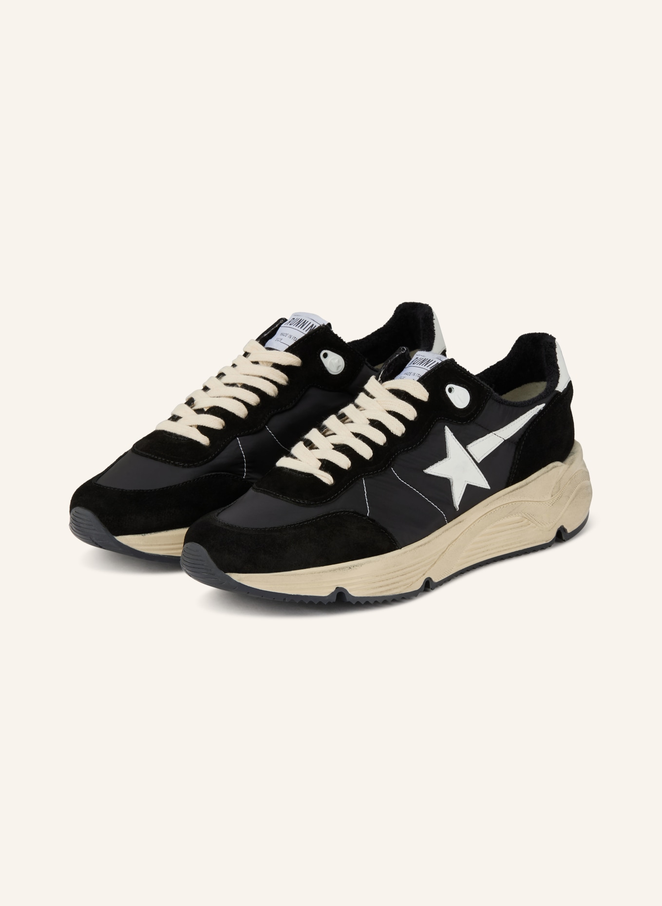 GOLDEN GOOSE Sneaker RUNNING SOLE: BLACK / WHITE