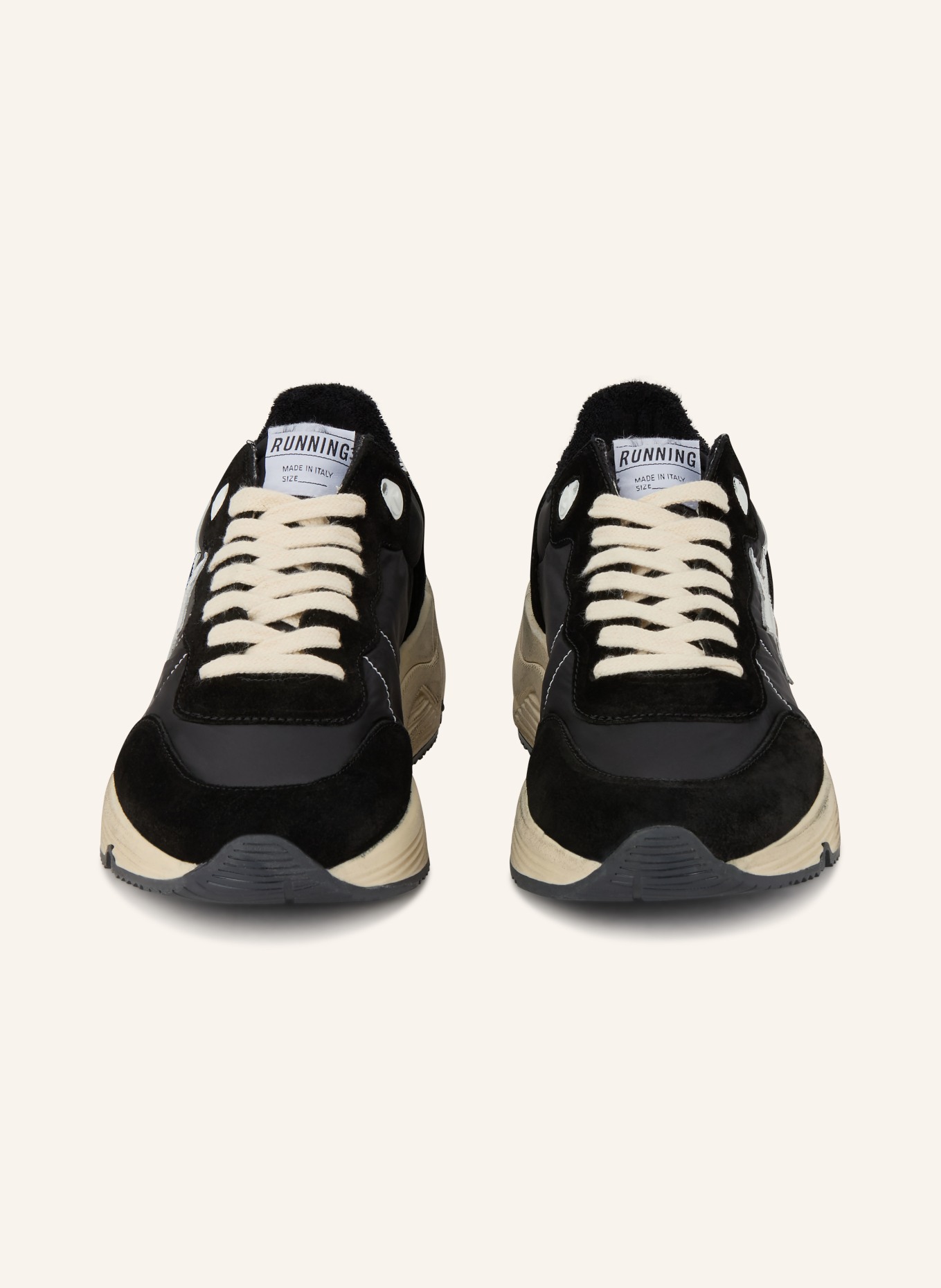 GOLDEN GOOSE Sneaker RUNNING SOLE: BLACK / WHITE
