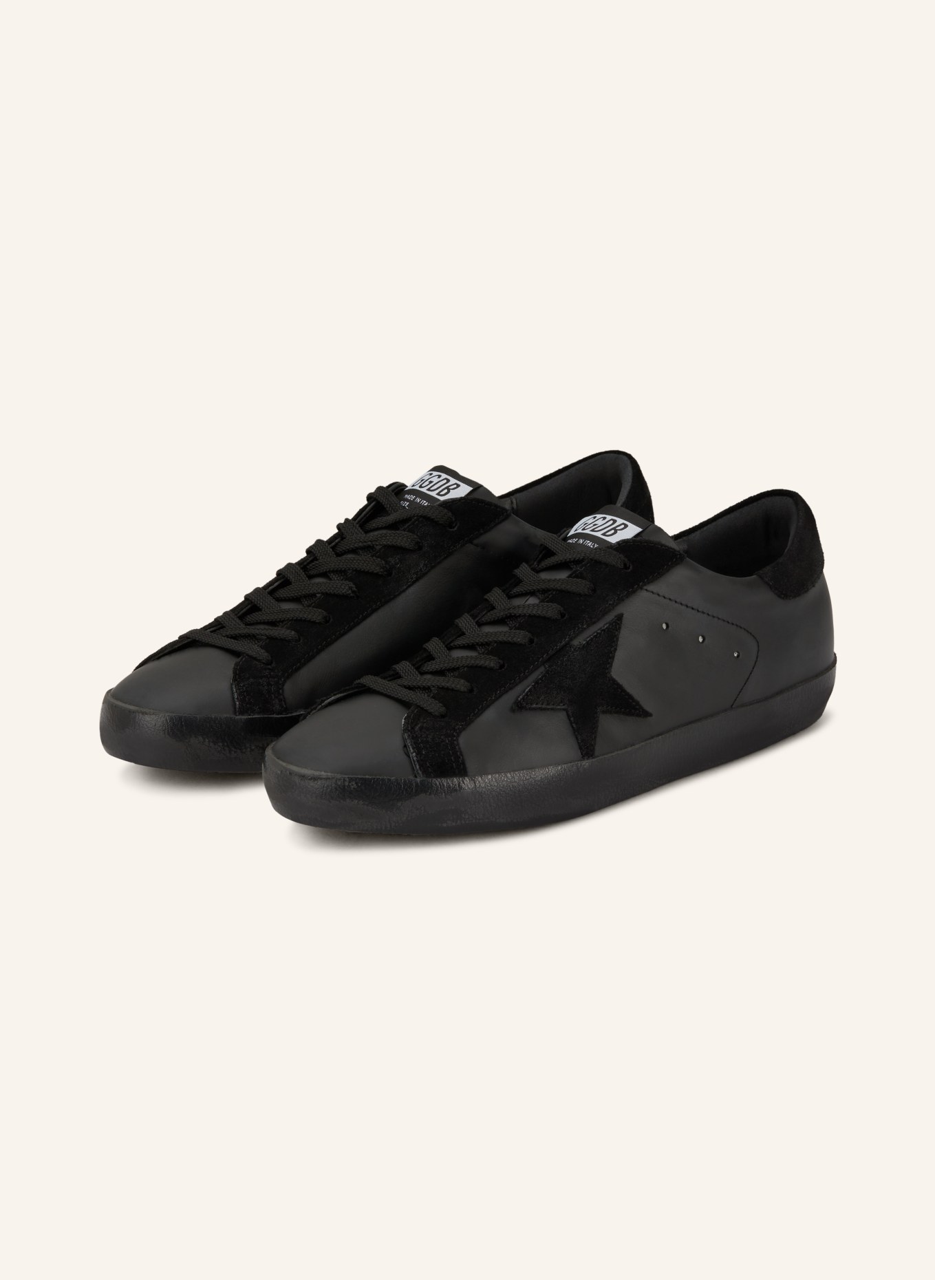 GOLDEN GOOSE Sneaker SUPER-STAR: SCHWARZ
